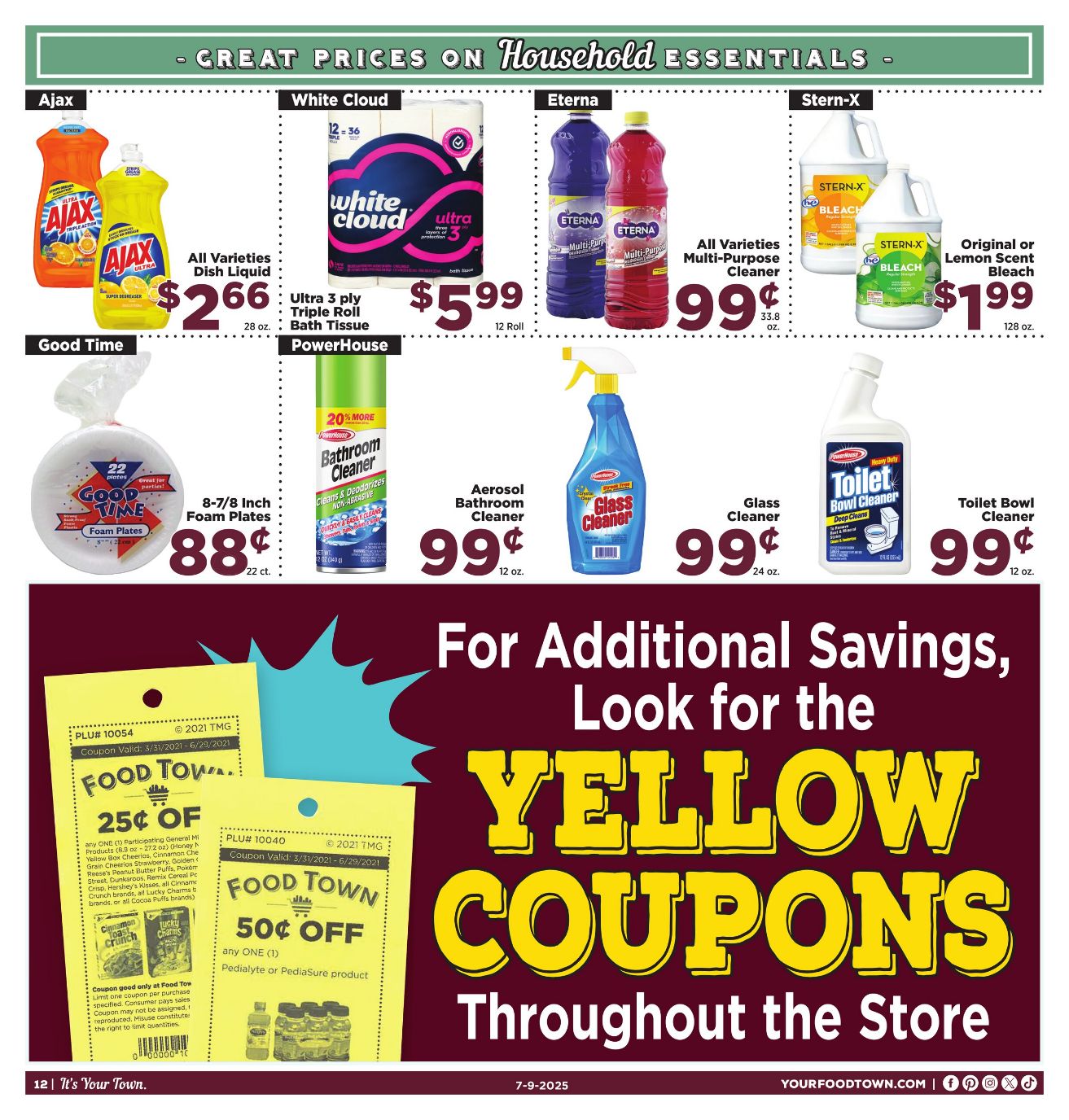 Weekly ad Your Food Town 07/09/2025 - 07/15/2025