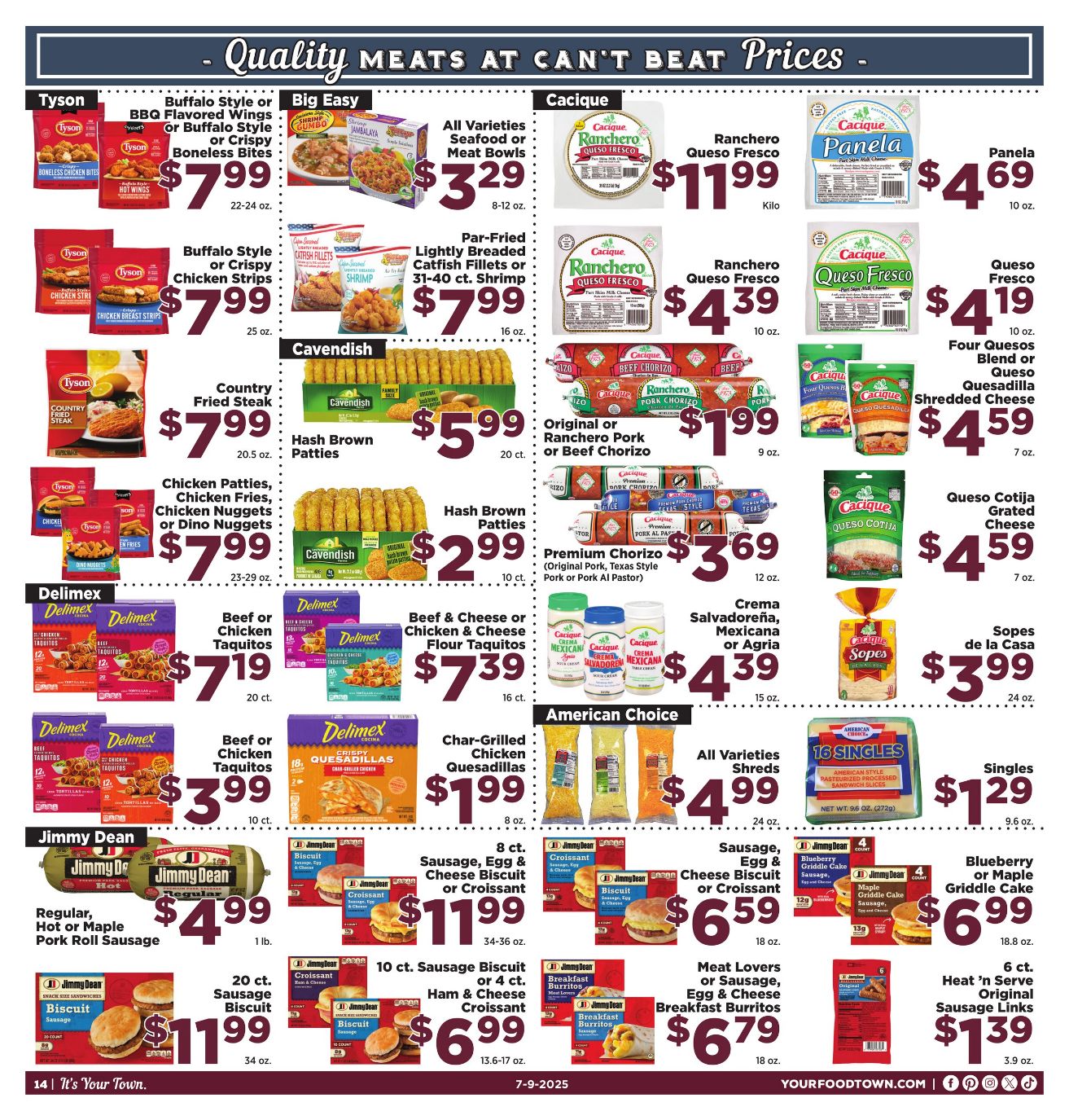 Weekly ad Your Food Town 07/09/2025 - 07/15/2025