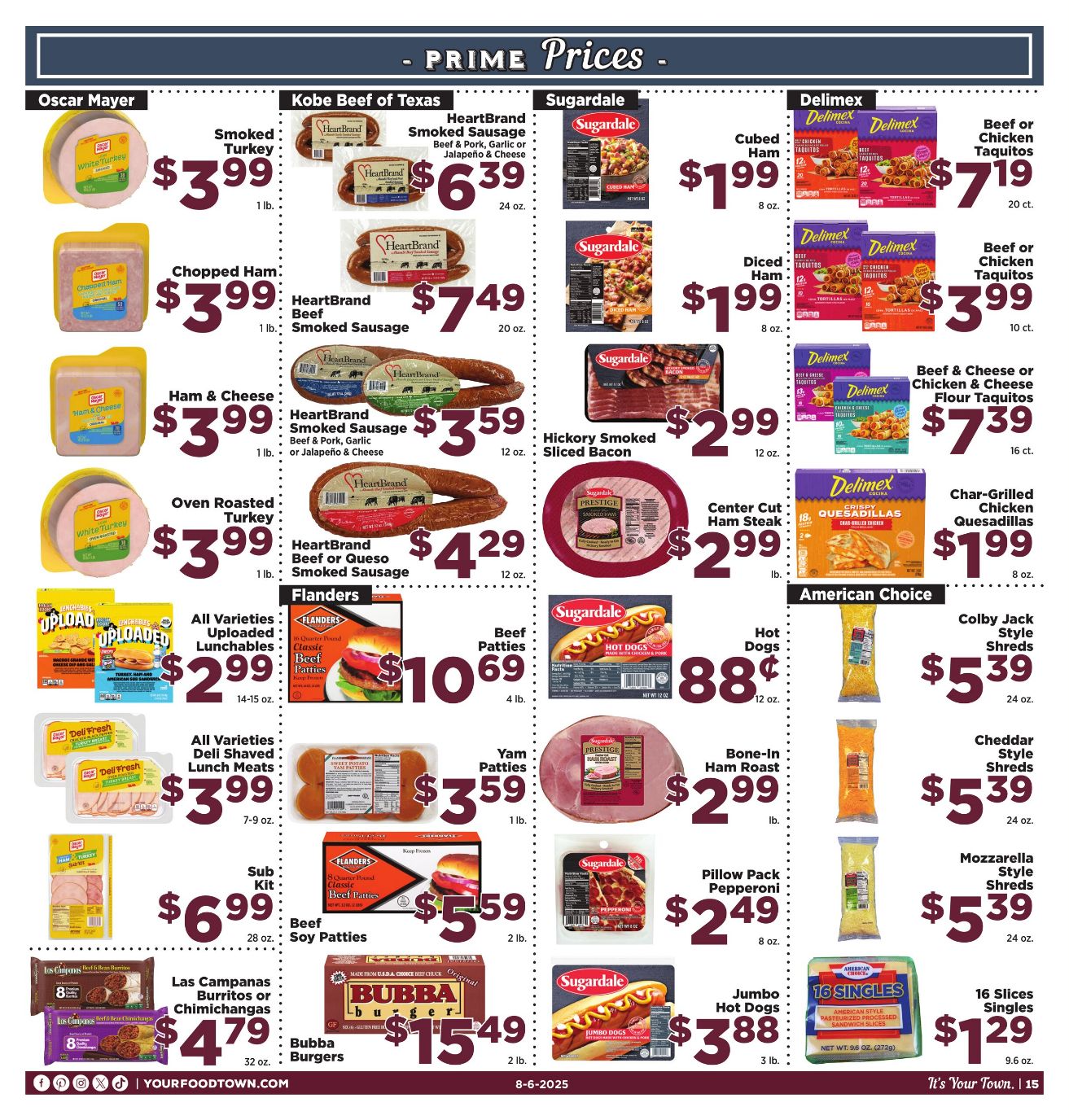 Weekly ad Your Food Town 08/06/2025 - 08/12/2025