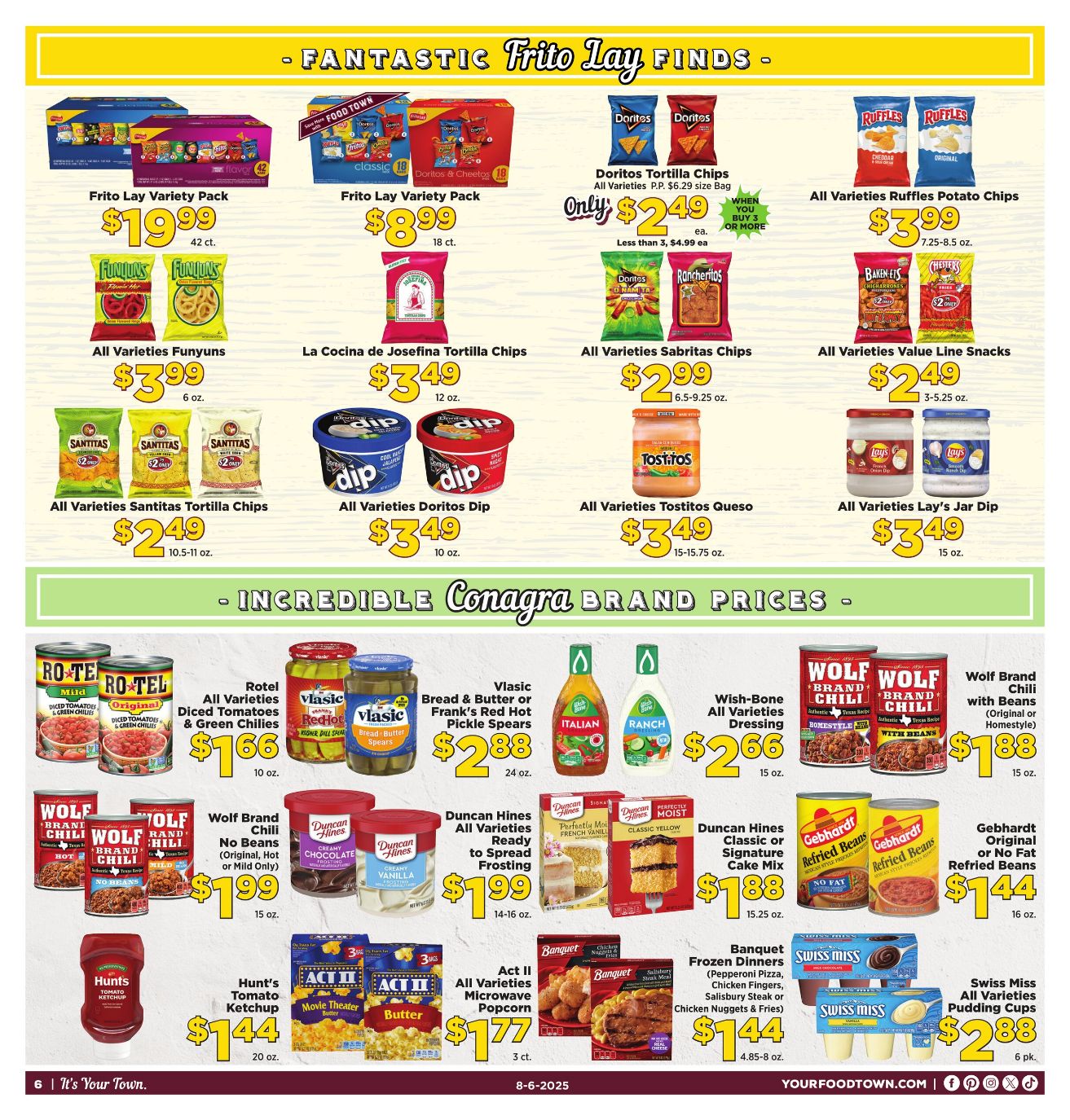 Weekly ad Your Food Town 08/06/2025 - 08/12/2025