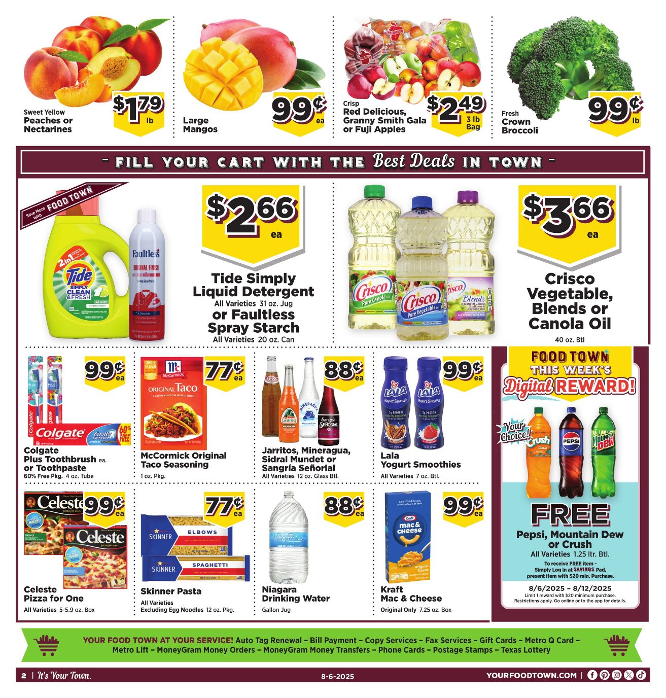 Weekly ad Your Food Town 08/06/2025 - 08/12/2025