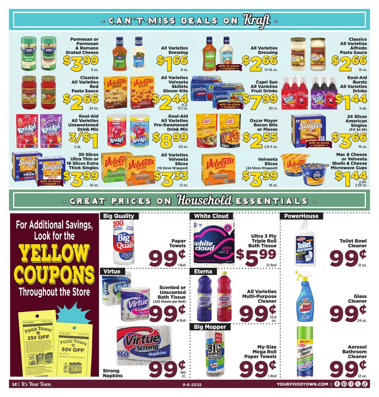 Weekly ad Your Food Town 08/06/2025 - 08/12/2025
