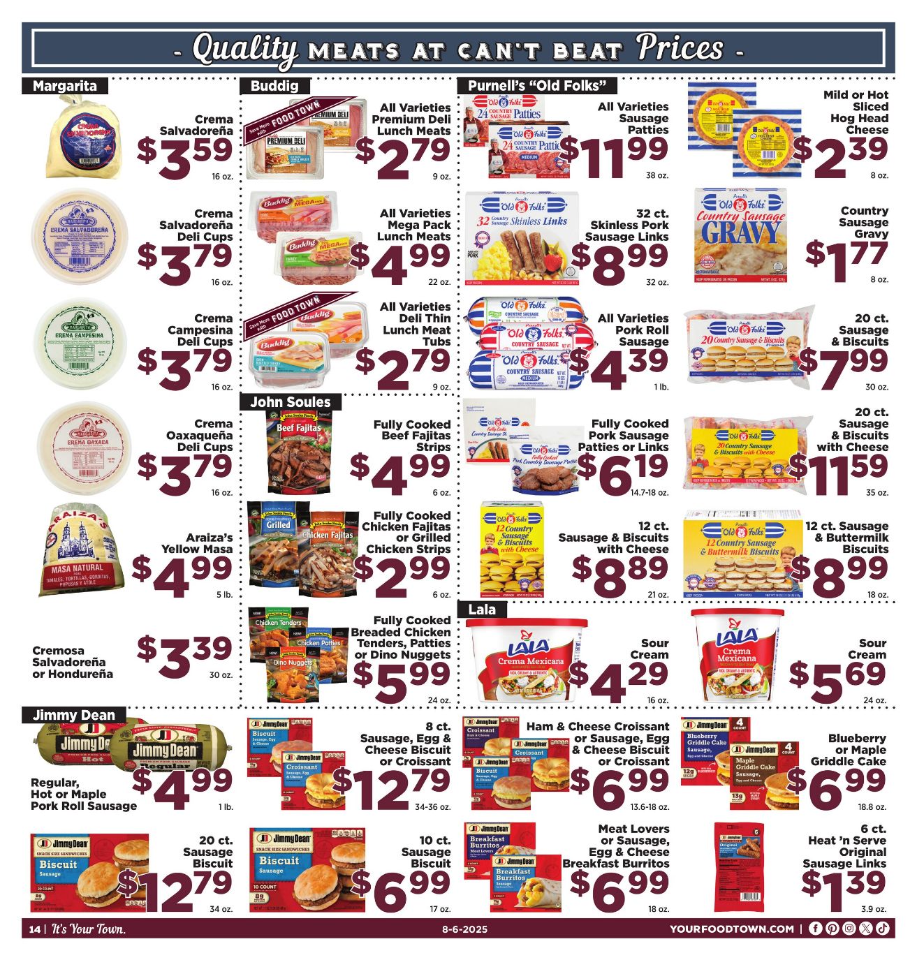 Weekly ad Your Food Town 08/06/2025 - 08/12/2025