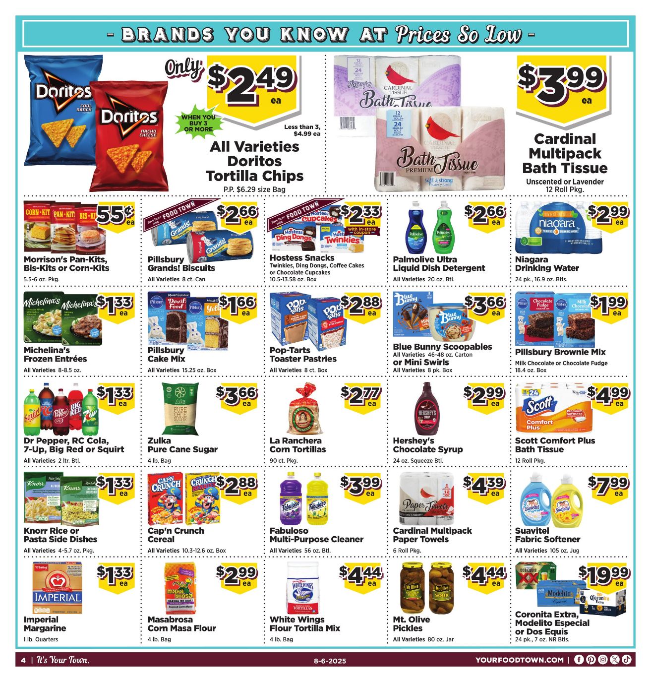 Weekly ad Your Food Town 08/06/2025 - 08/12/2025