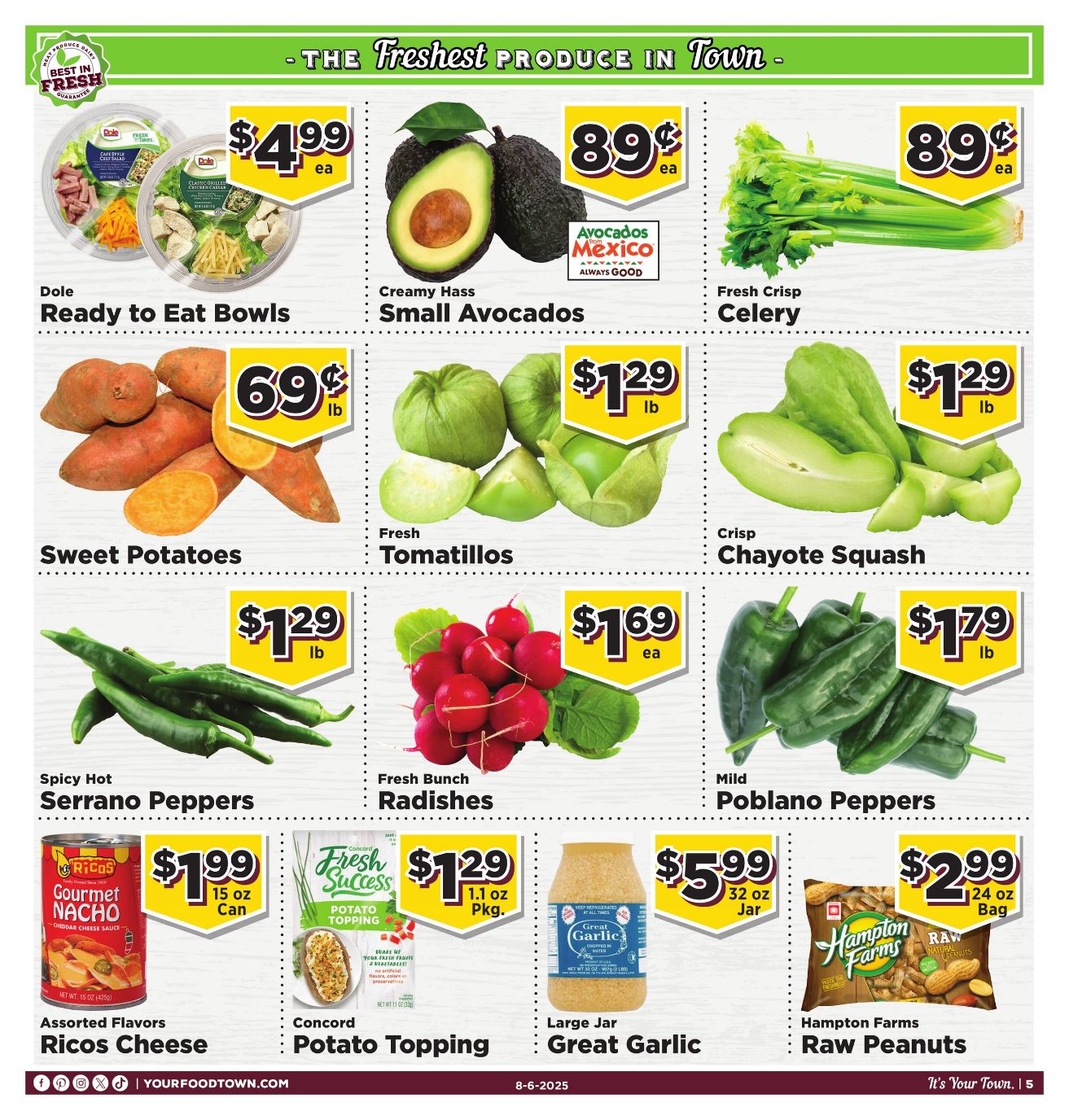 Weekly ad Your Food Town 08/06/2025 - 08/12/2025