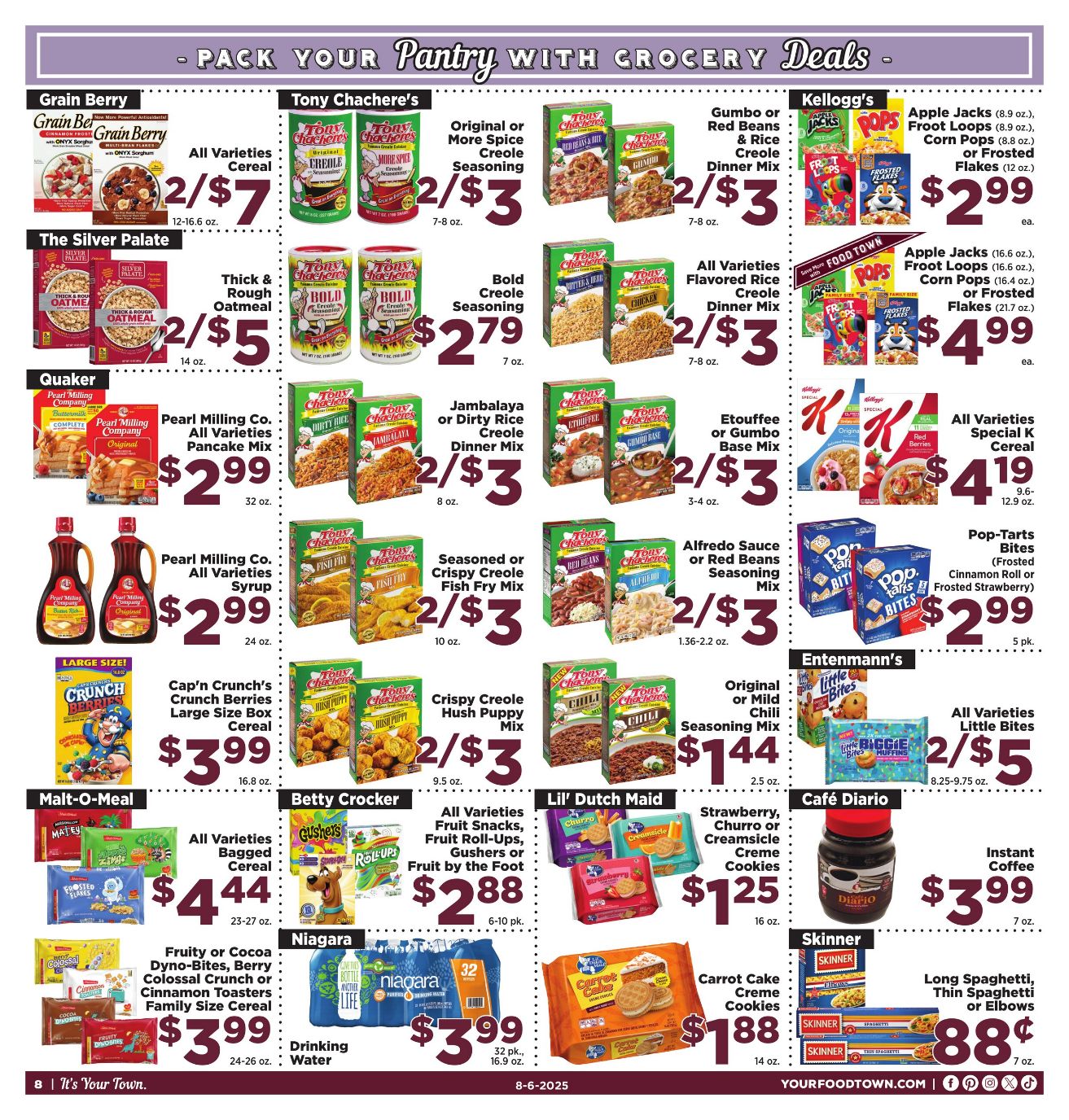 Weekly ad Your Food Town 08/06/2025 - 08/12/2025