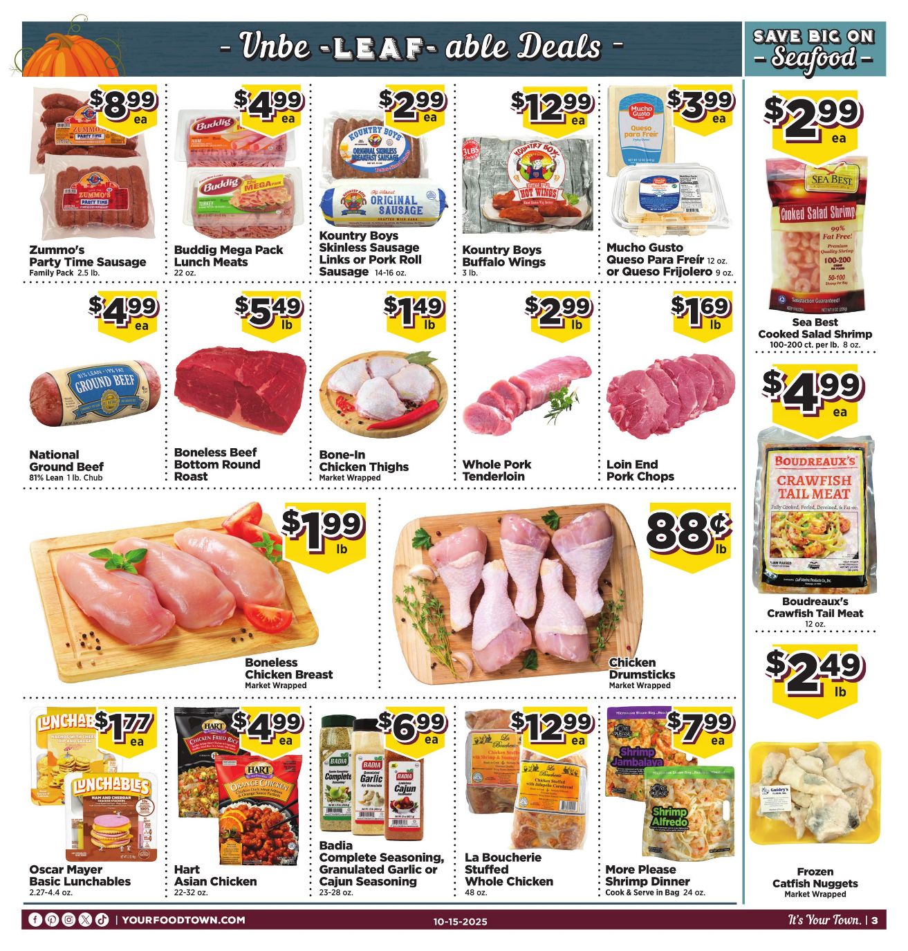 Weekly ad Your Food Town 10/15/2025 - 10/21/2025