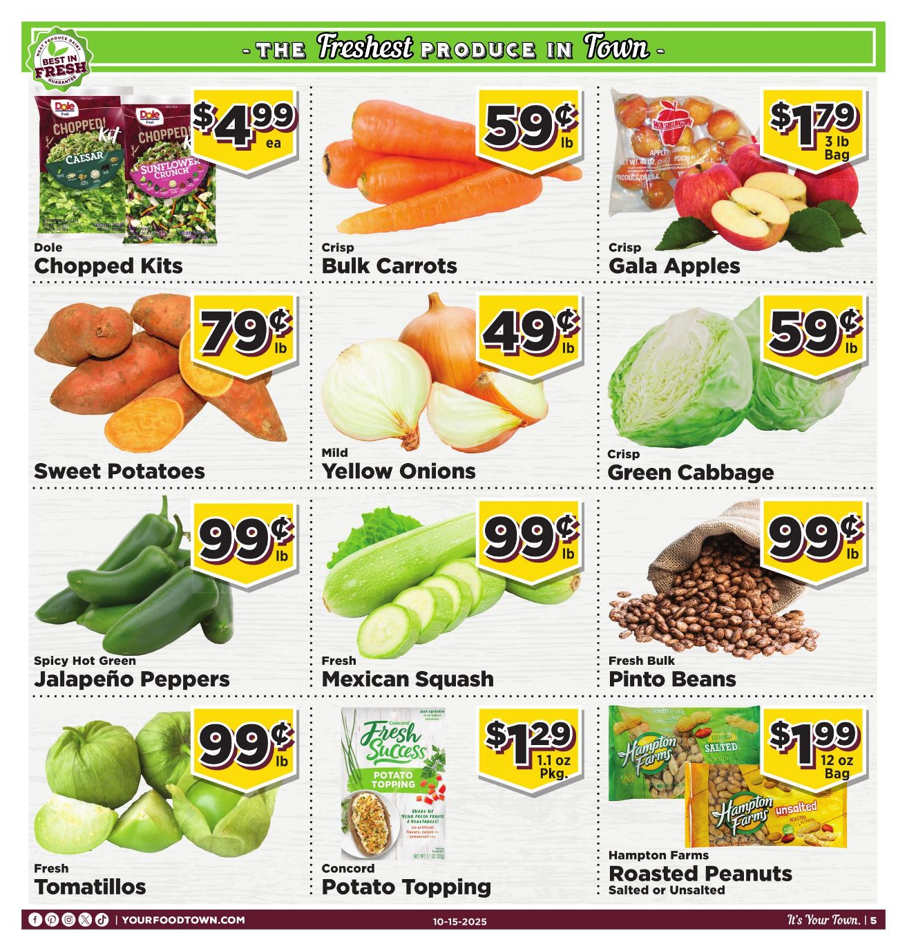 Weekly ad Your Food Town 10/15/2025 - 10/21/2025