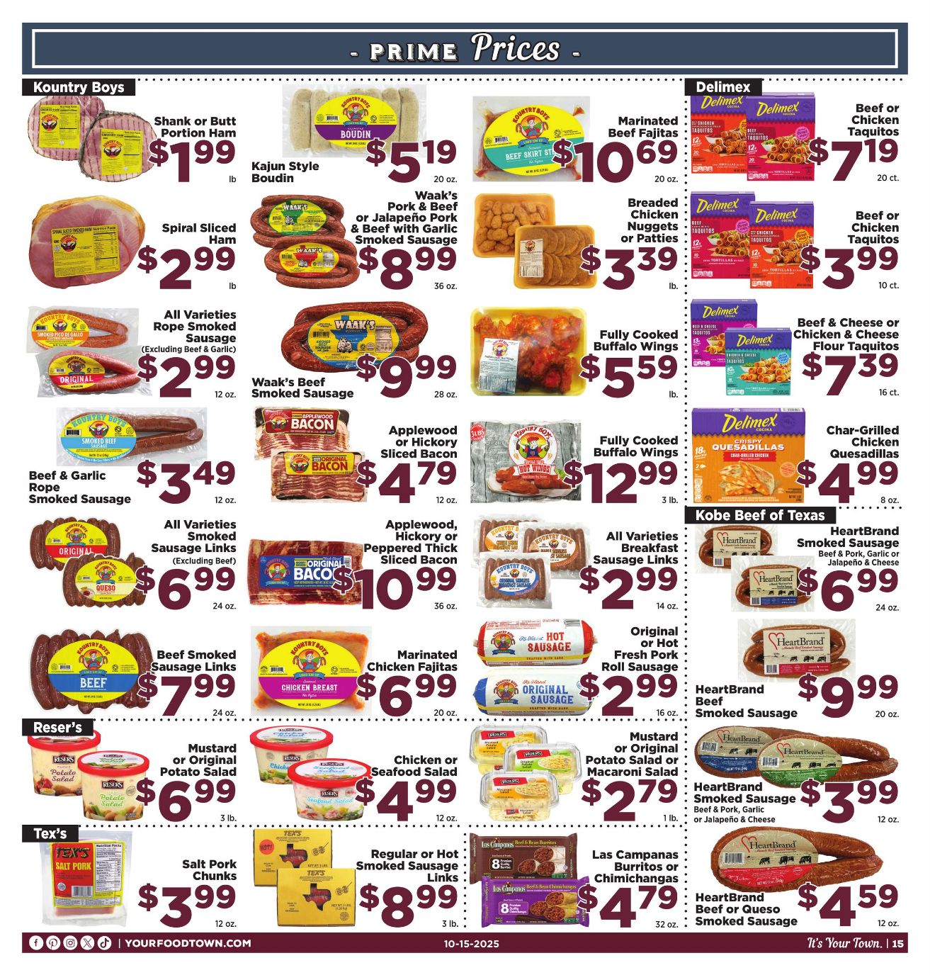 Weekly ad Your Food Town 10/15/2025 - 10/21/2025