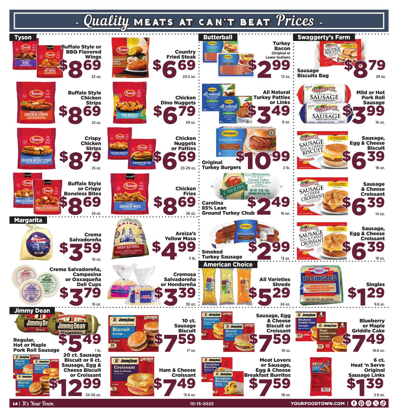 Weekly ad Your Food Town 10/15/2025 - 10/21/2025
