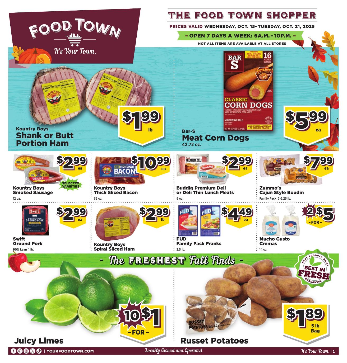 Weekly ad Your Food Town 10/15/2025 - 10/21/2025