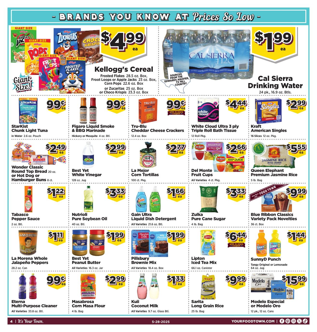 Weekly ad Your Food Town 05/28/2025 - 06/03/2025