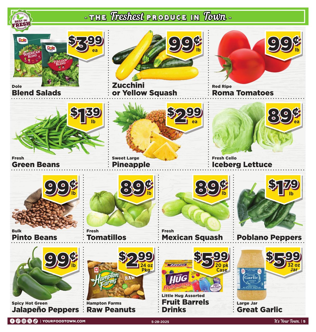 Weekly ad Your Food Town 05/28/2025 - 06/03/2025