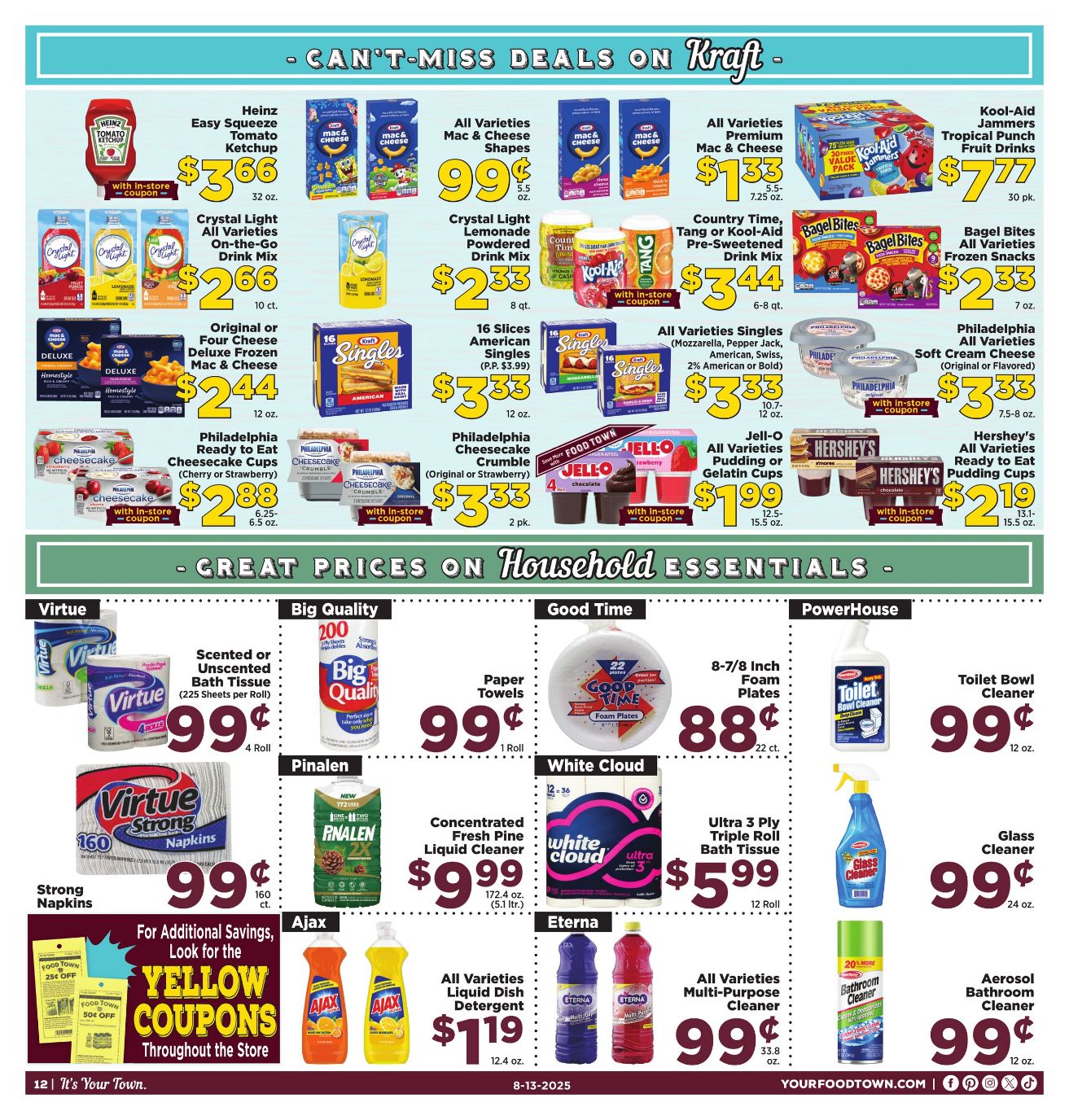 Weekly ad Your Food Town 08/13/2025 - 08/19/2025