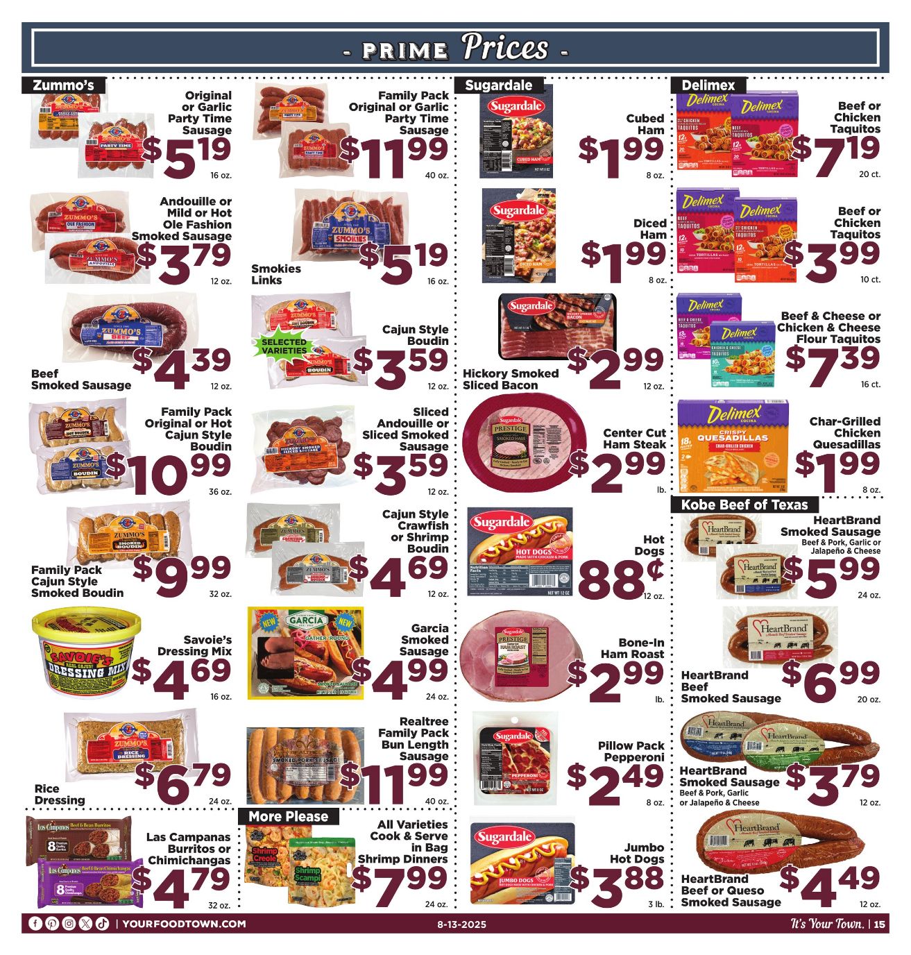 Weekly ad Your Food Town 08/13/2025 - 08/19/2025