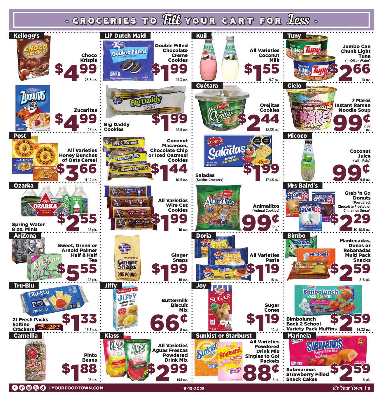 Weekly ad Your Food Town 08/13/2025 - 08/19/2025