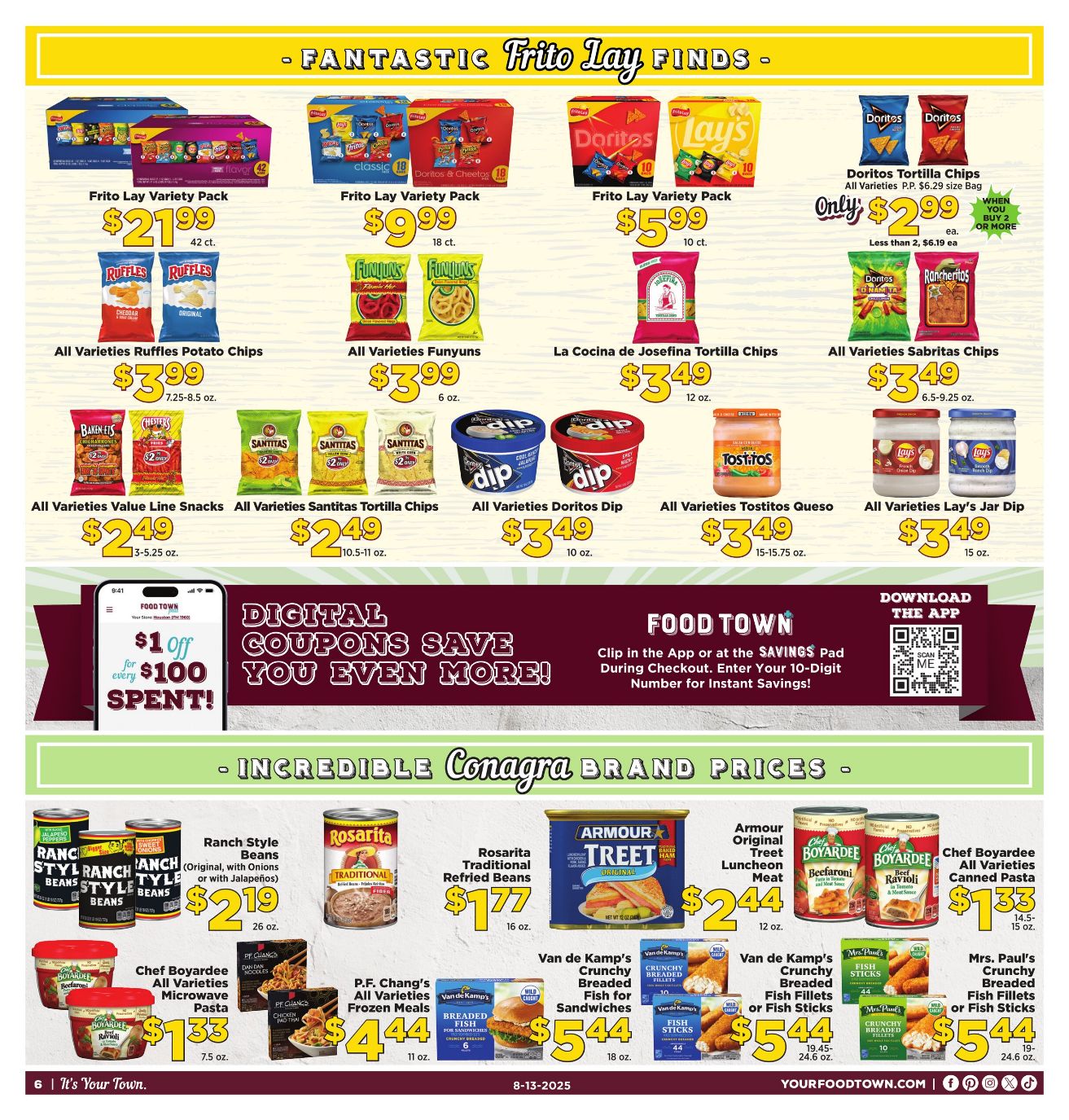 Weekly ad Your Food Town 08/13/2025 - 08/19/2025