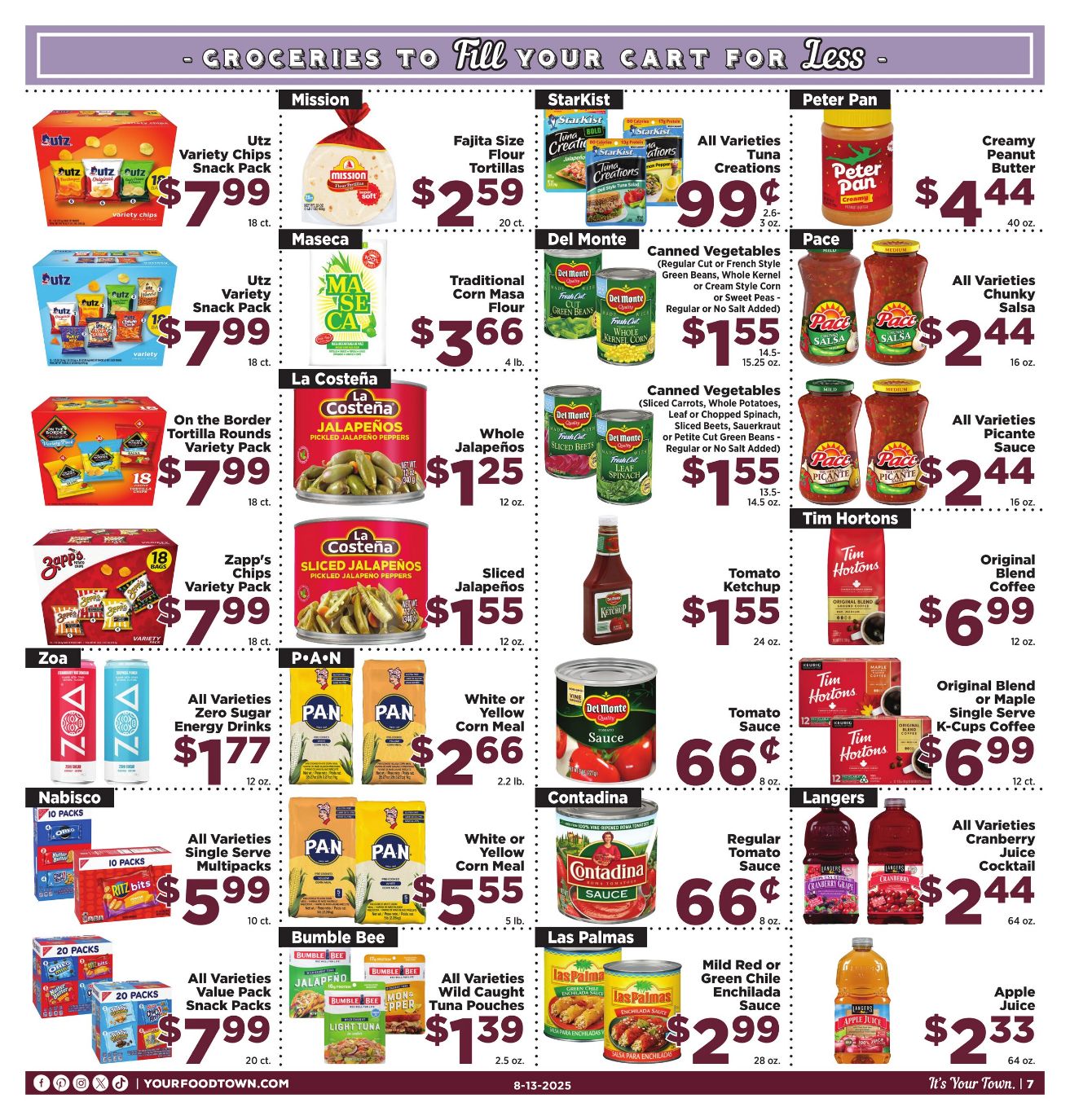 Weekly ad Your Food Town 08/13/2025 - 08/19/2025