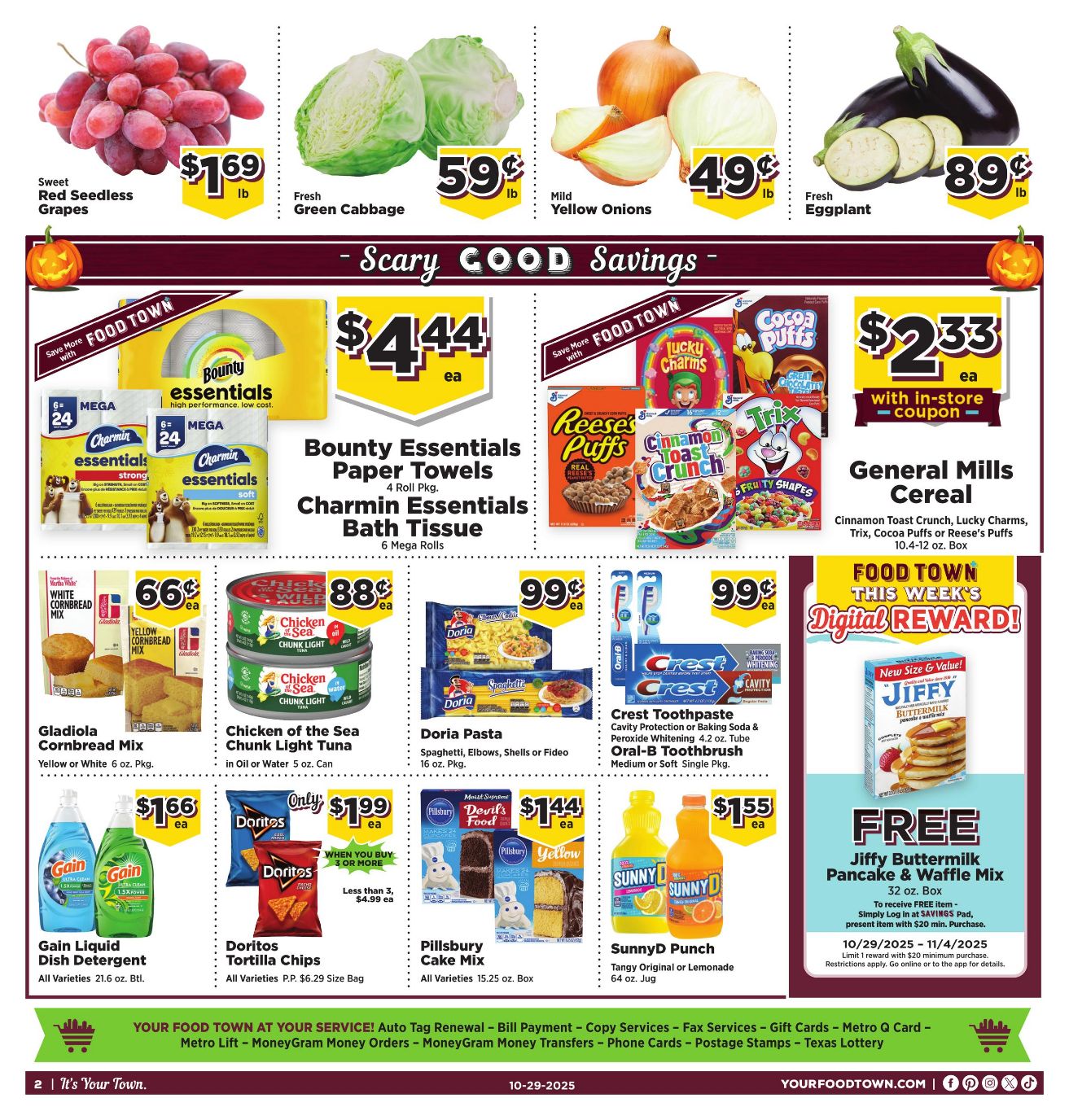 Weekly ad Your Food Town 10/29/2025 - 11/04/2025