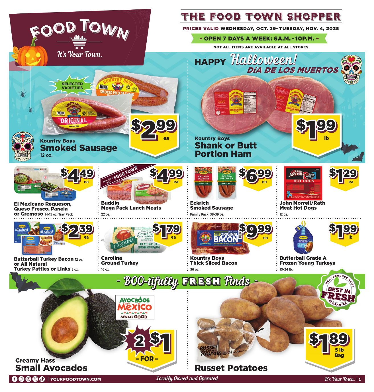 Weekly ad Your Food Town 10/29/2025 - 11/04/2025