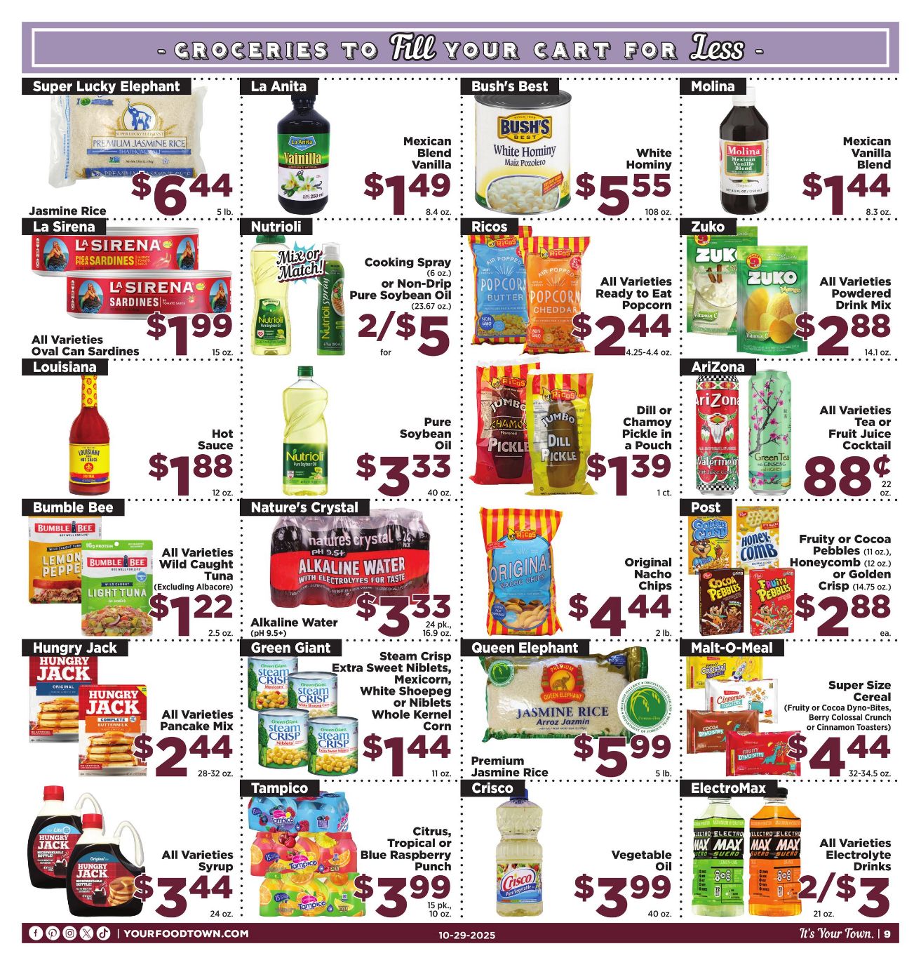 Weekly ad Your Food Town 10/29/2025 - 11/04/2025