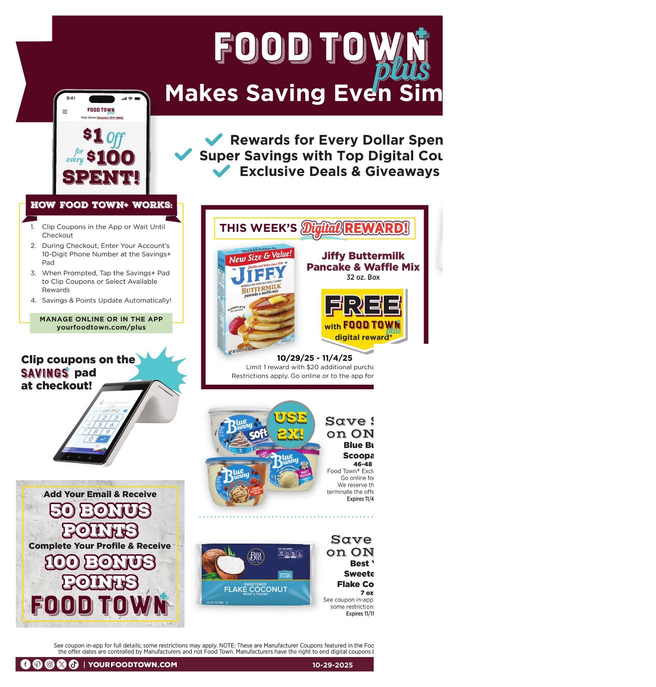 Weekly ad Your Food Town 10/29/2025 - 11/04/2025