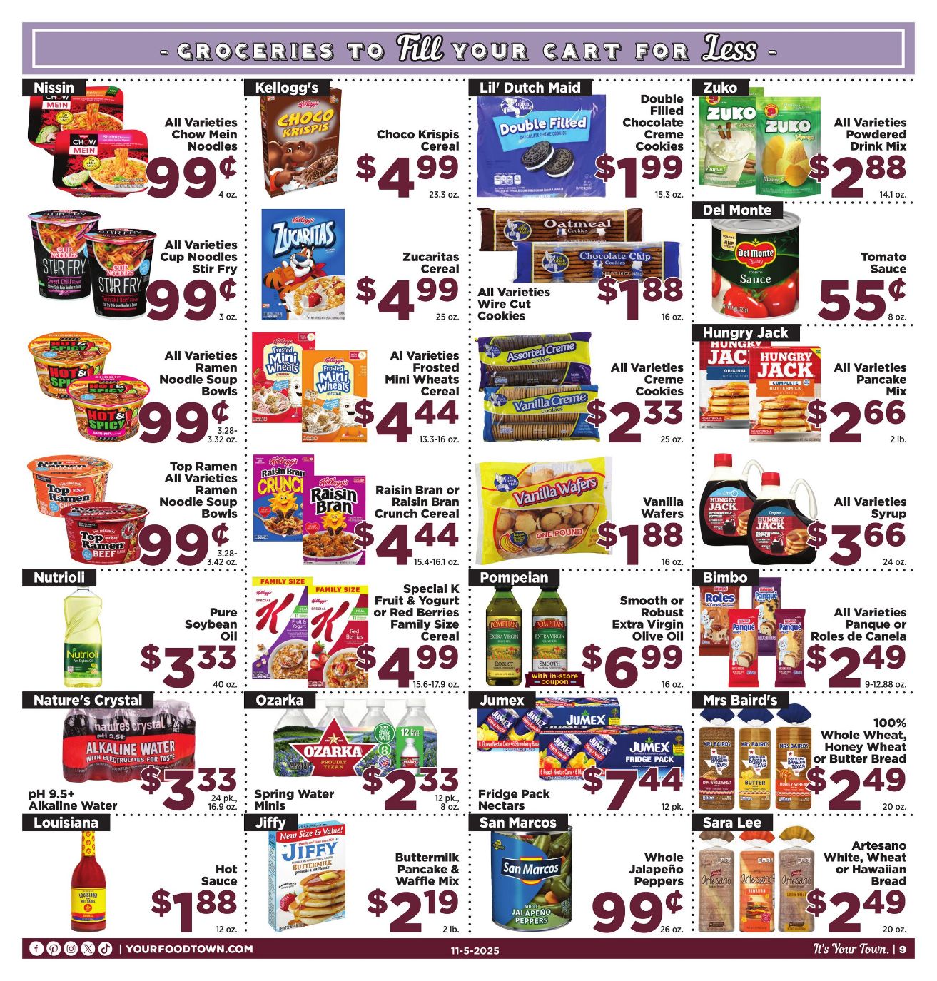 Weekly ad Your Food Town 11/05/2025 - 11/11/2025