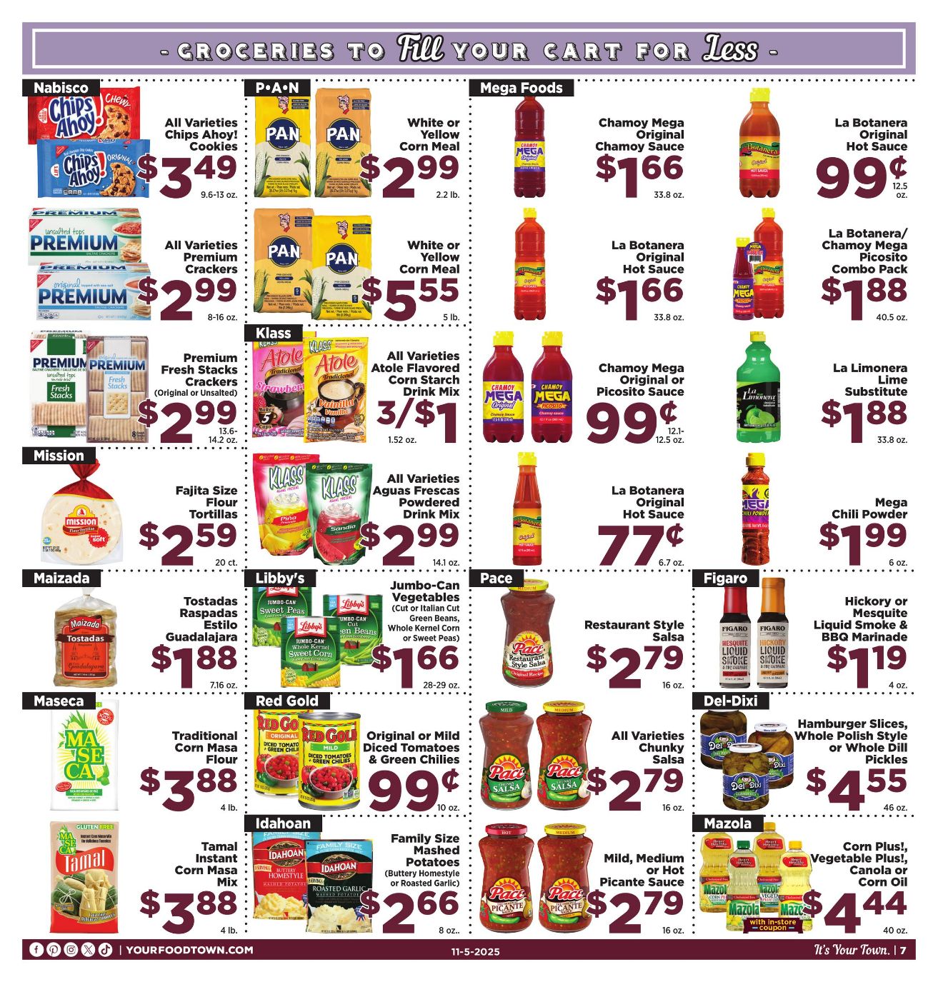 Weekly ad Your Food Town 11/05/2025 - 11/11/2025