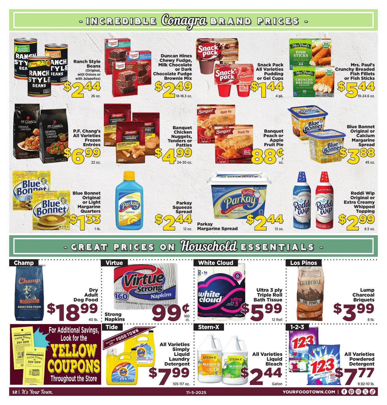 Weekly ad Your Food Town 11/05/2025 - 11/11/2025