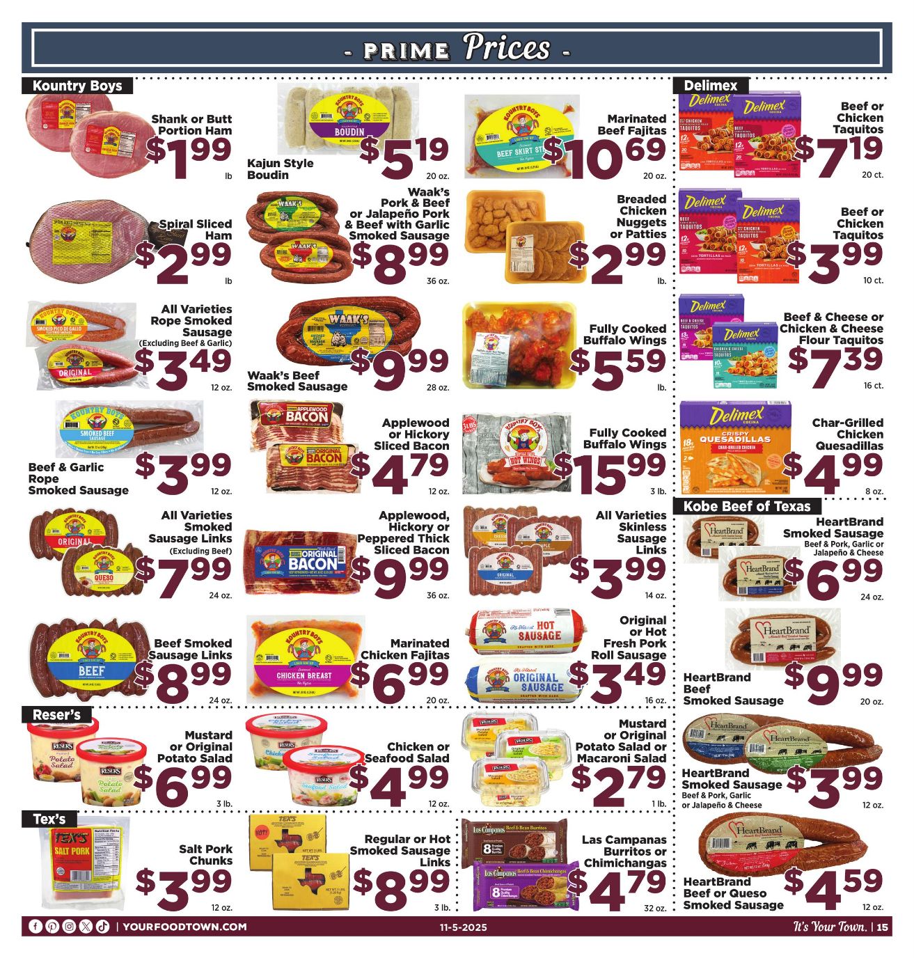Weekly ad Your Food Town 11/05/2025 - 11/11/2025