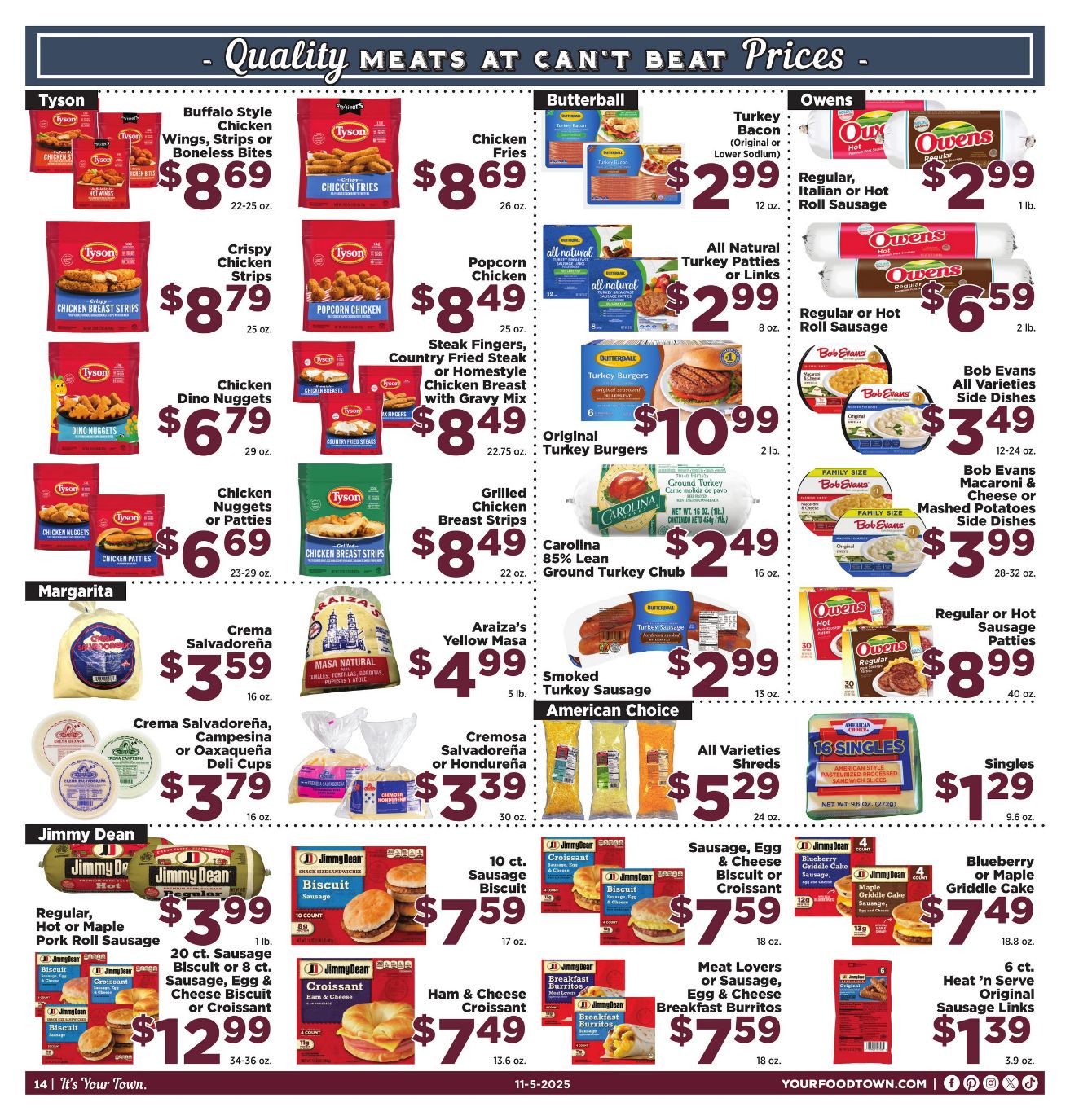 Weekly ad Your Food Town 11/05/2025 - 11/11/2025