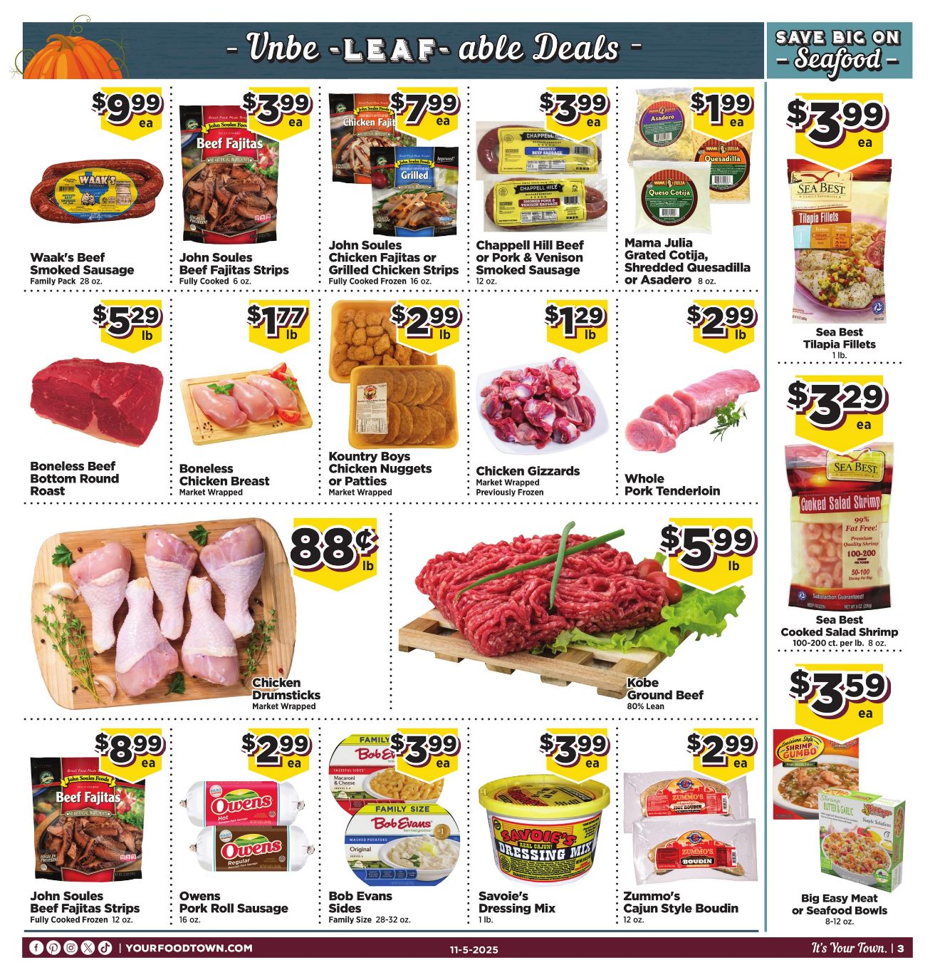 Weekly ad Your Food Town 11/05/2025 - 11/11/2025
