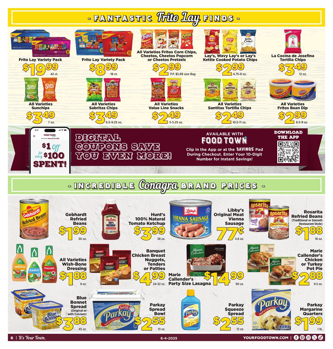 Weekly ad Your Food Town 06/04/2025 - 06/10/2025
