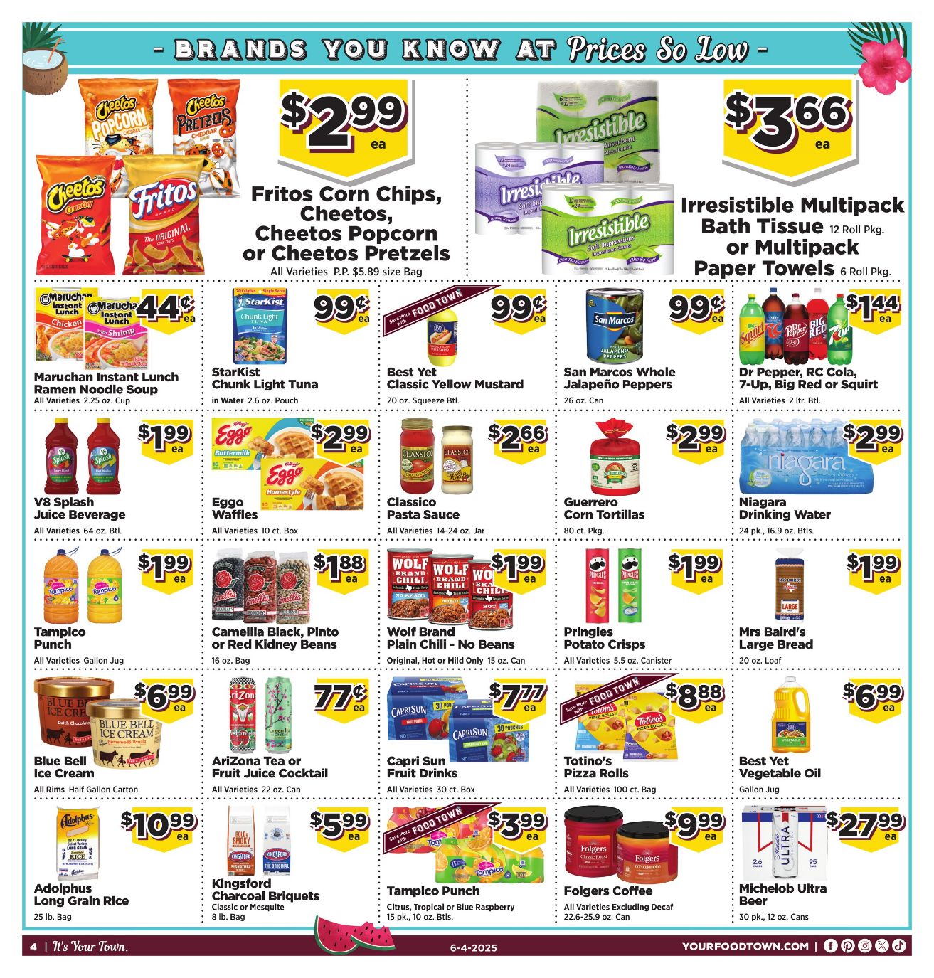 Weekly ad Your Food Town 06/04/2025 - 06/10/2025