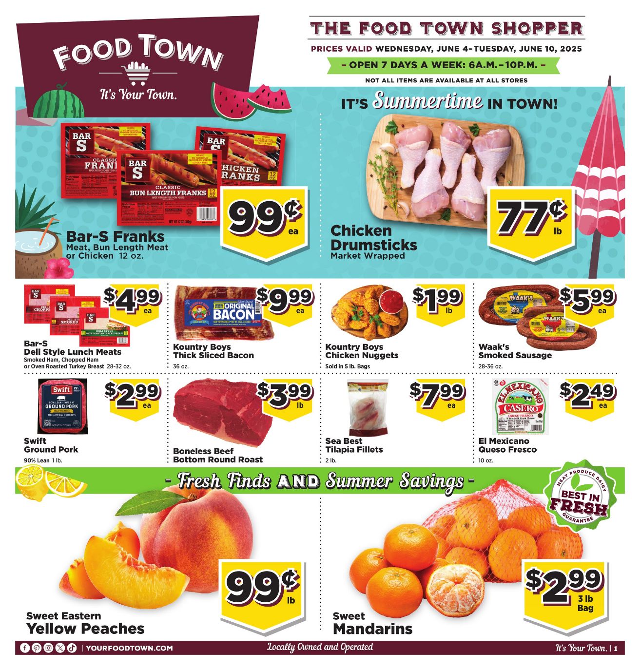 Weekly ad Your Food Town 06/04/2025 - 06/10/2025