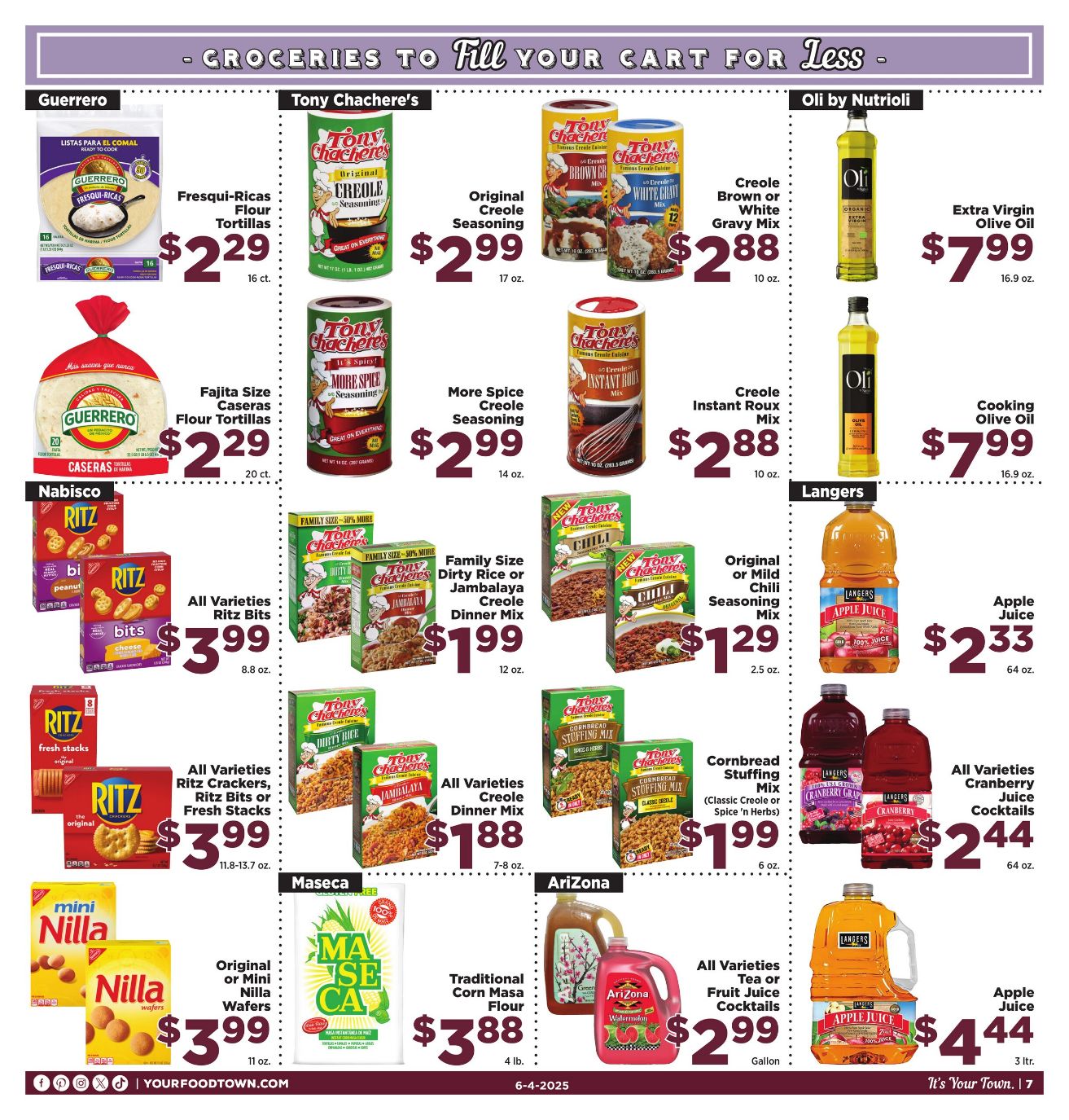Weekly ad Your Food Town 06/04/2025 - 06/10/2025