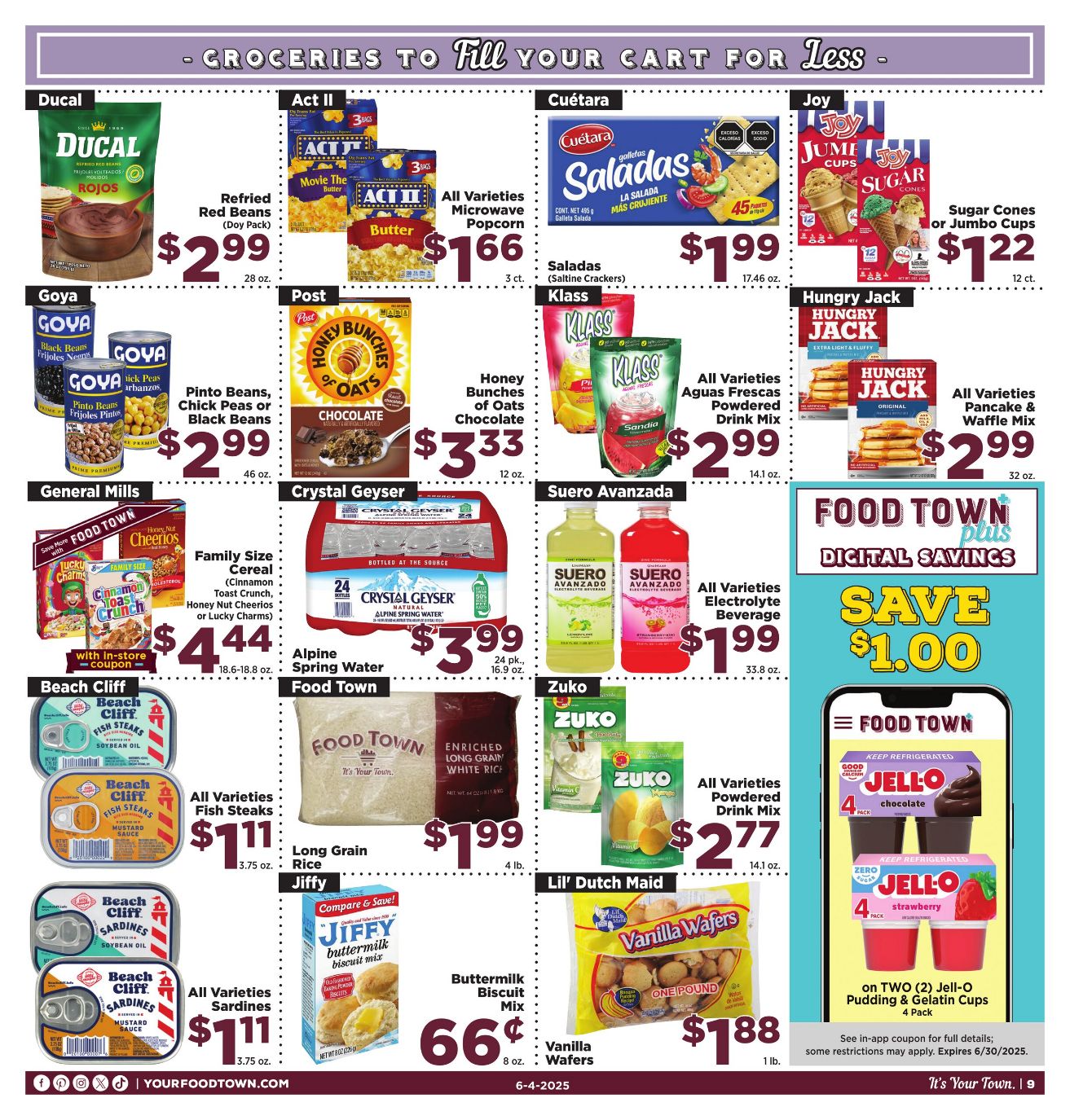 Weekly ad Your Food Town 06/04/2025 - 06/10/2025