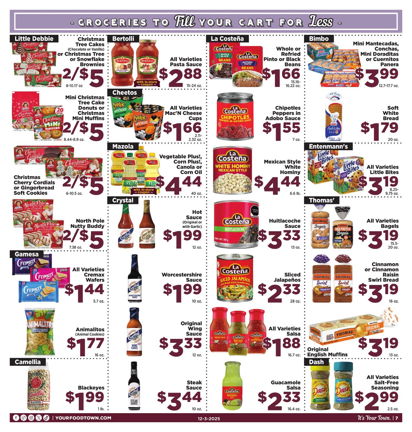 Weekly ad Your Food Town 12/03/2025 - 12/09/2025