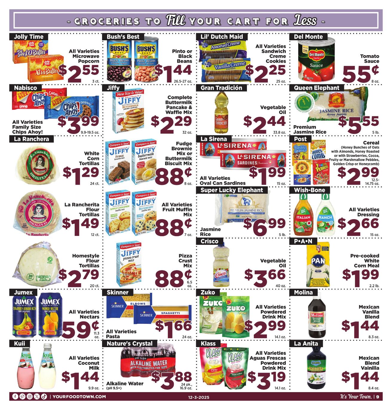 Weekly ad Your Food Town 12/03/2025 - 12/09/2025