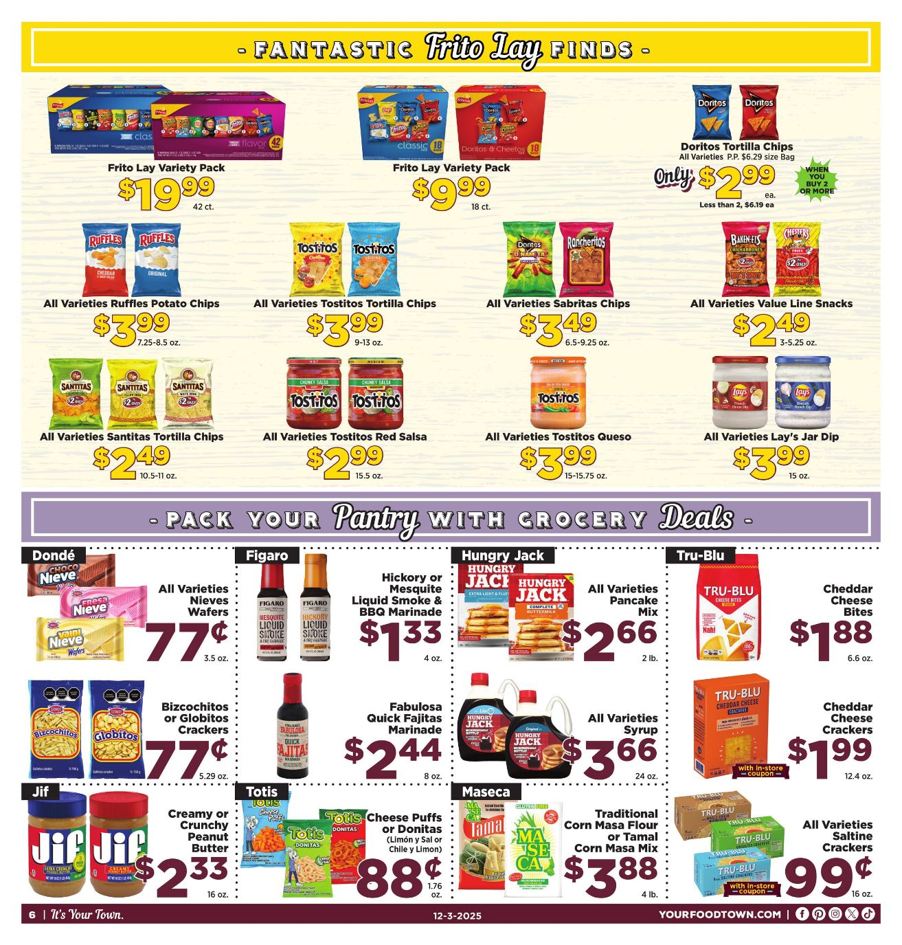 Weekly ad Your Food Town 12/03/2025 - 12/09/2025