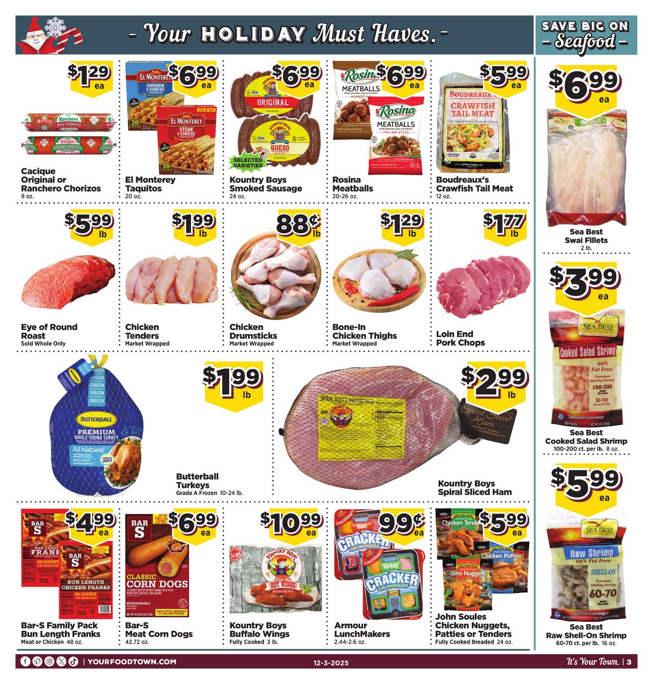 Weekly ad Your Food Town 12/03/2025 - 12/09/2025