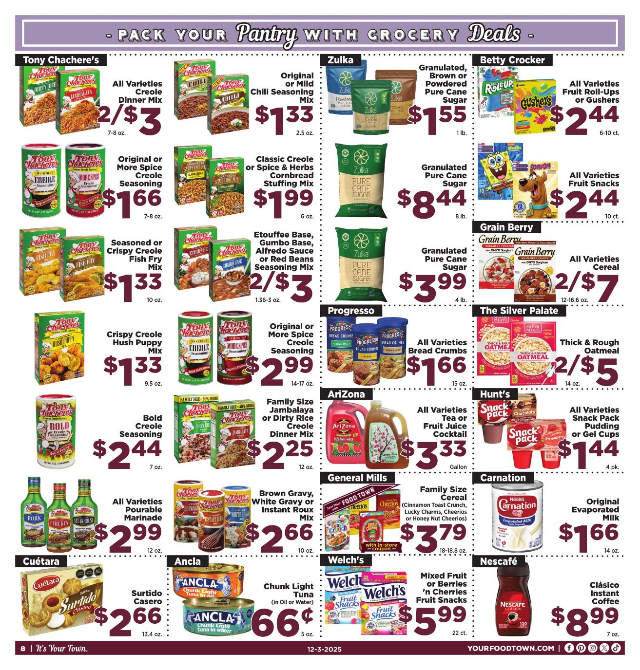 Weekly ad Your Food Town 12/03/2025 - 12/09/2025