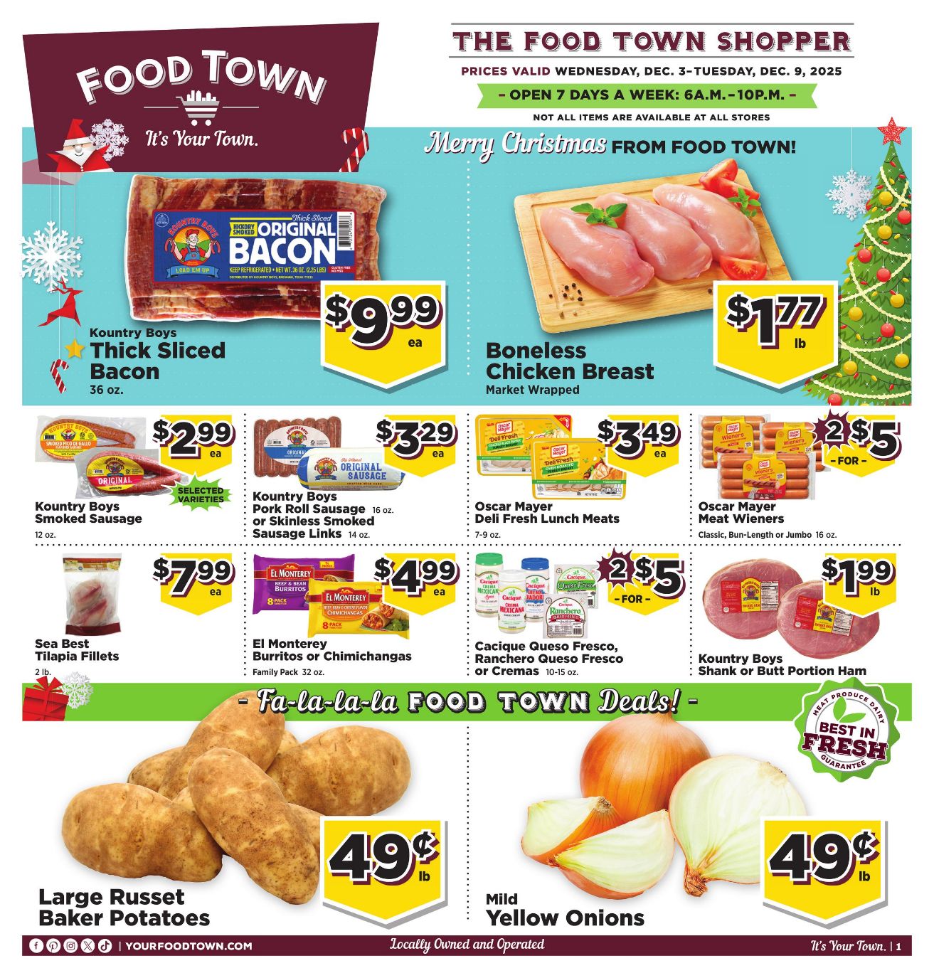 Weekly ad Your Food Town 12/03/2025 - 12/09/2025