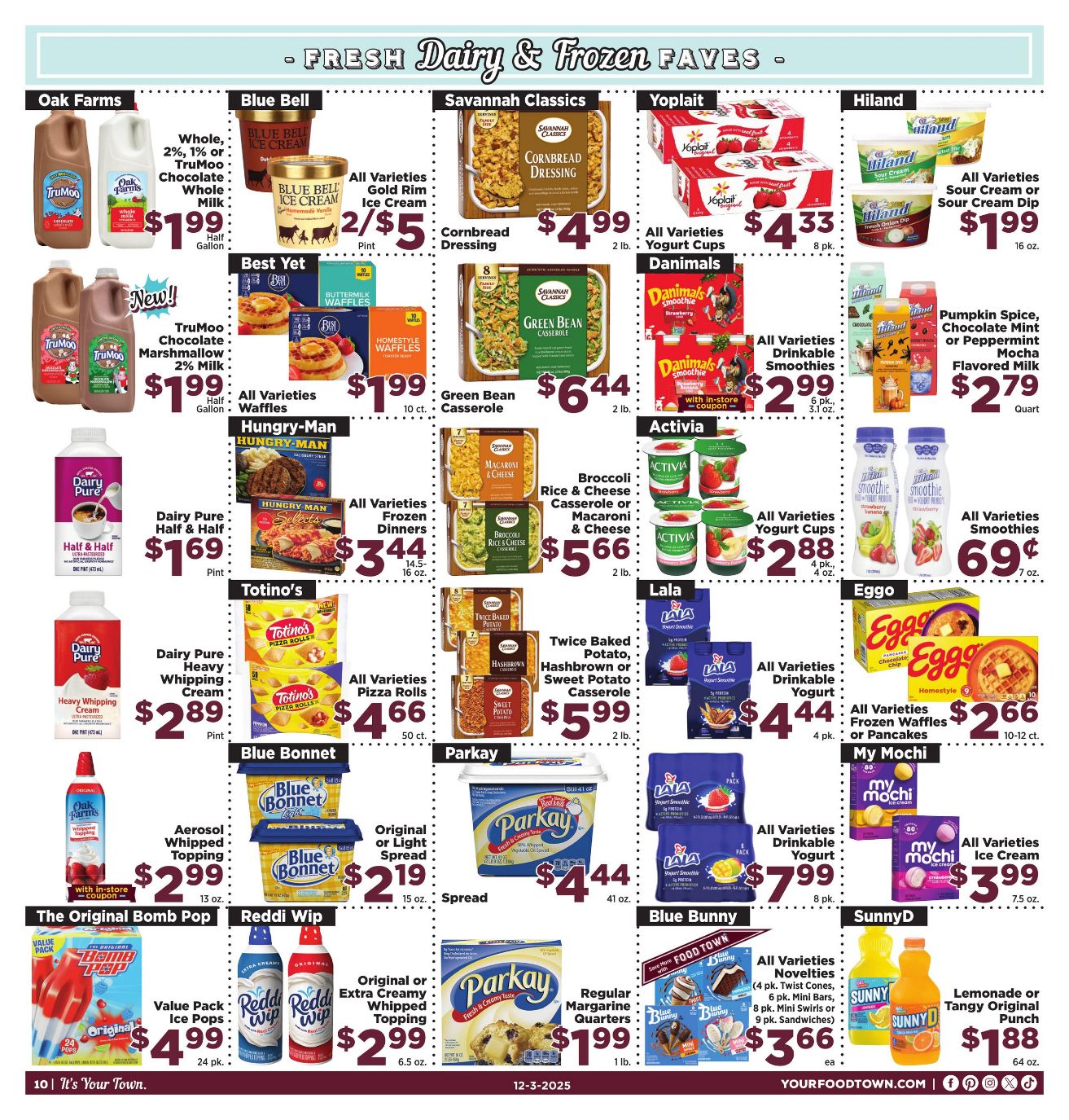 Weekly ad Your Food Town 12/03/2025 - 12/09/2025