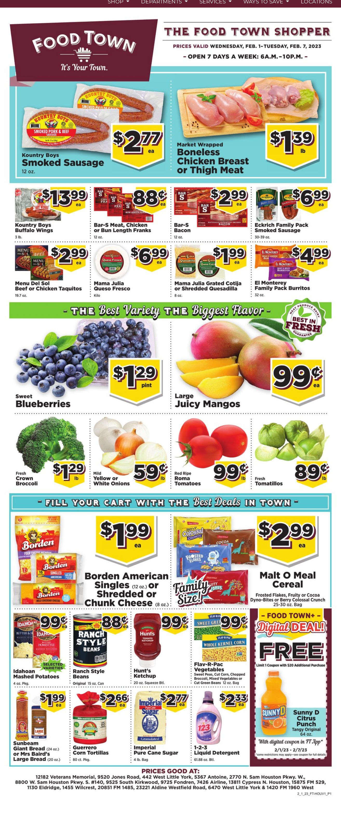 Weekly ad Your Food Town 02/01/2023 - 02/07/2023