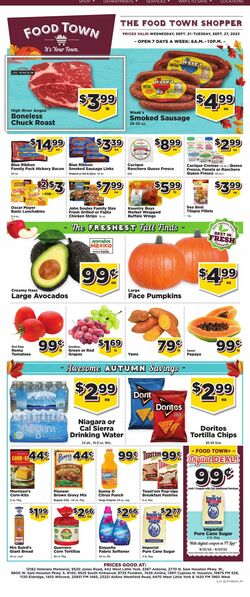 Weekly ad Your Food Town 09/21/2022-09/27/2022
