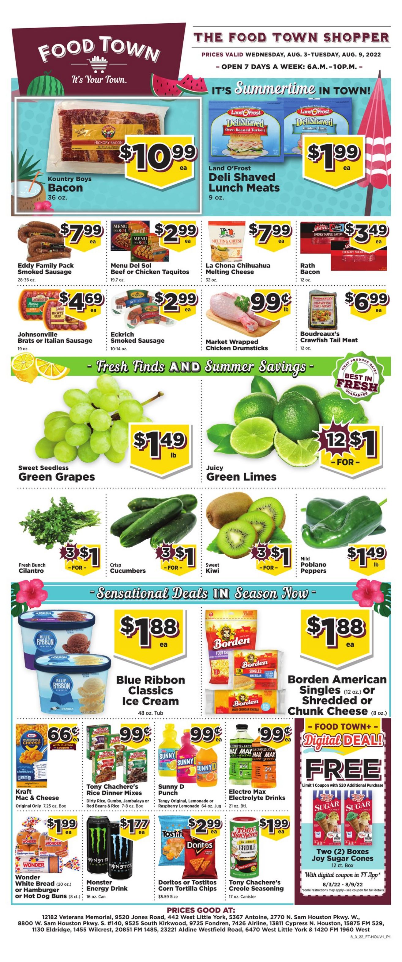 Weekly ad Your Food Town 08/03/2022 - 08/09/2022