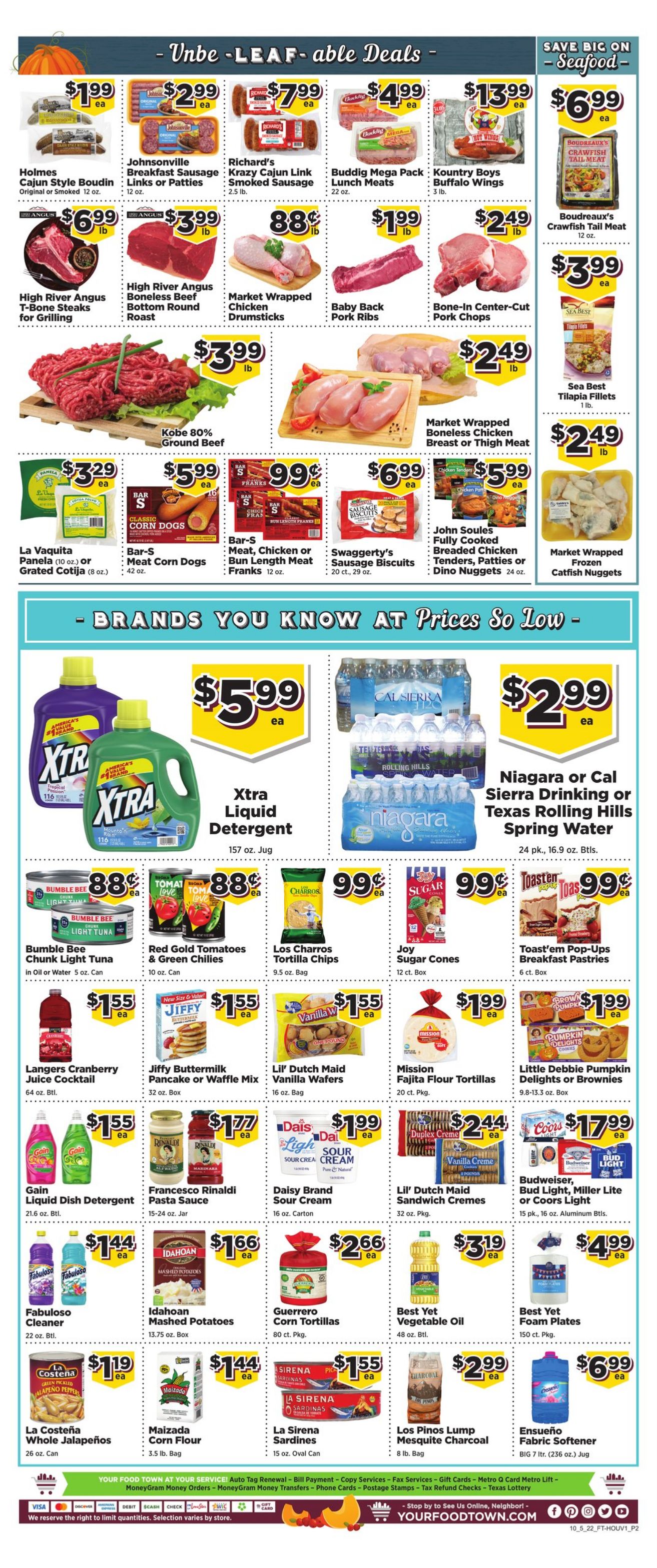 Weekly ad Your Food Town 10/05/2022 - 10/11/2022