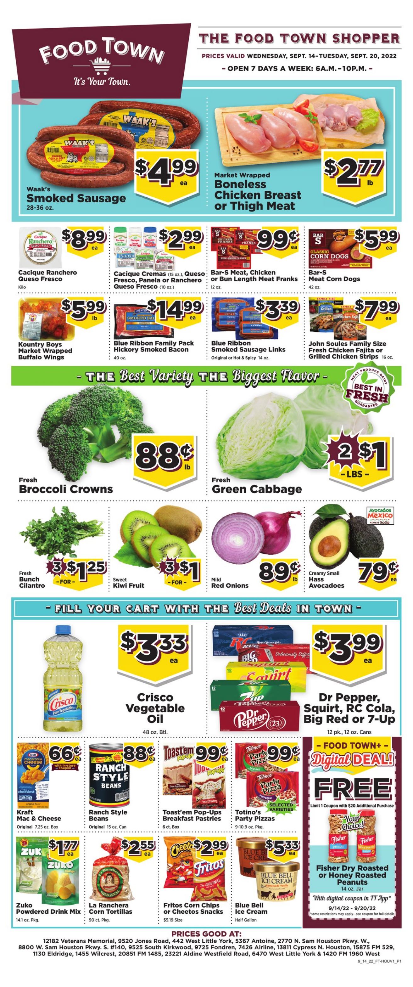 Weekly ad Your Food Town 09/14/2022 - 09/20/2022