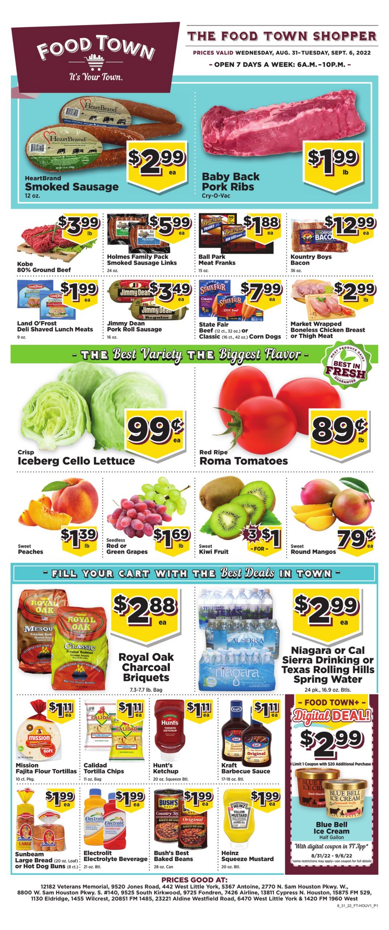 Weekly ad Your Food Town 08/31/2022 - 09/06/2022